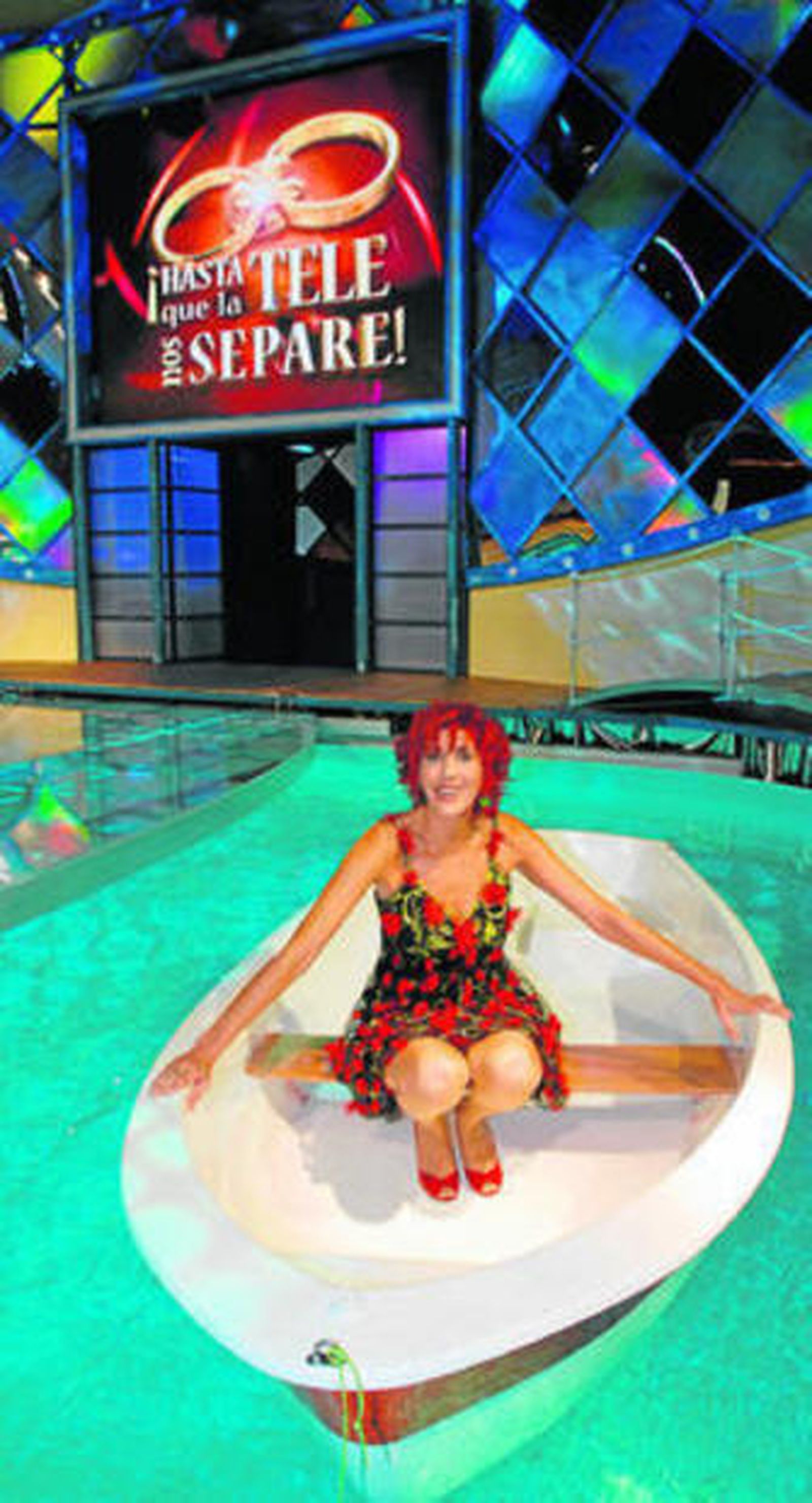 Paz Padilla en el plató de 'Hasta que la tele nos separe', concurso de La 1.