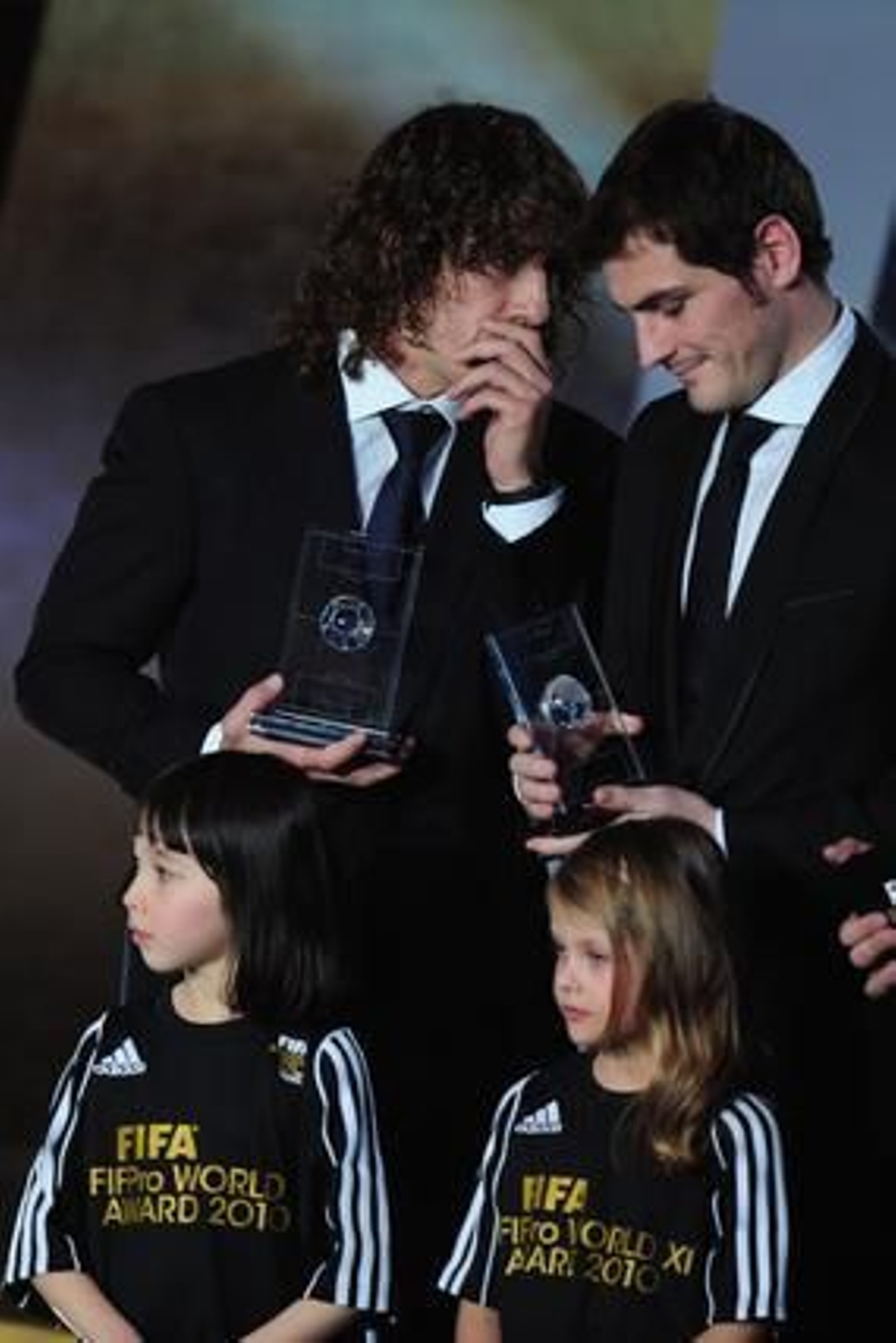 Carles Puyol e Iker Casillas.

Foto: AFP Photo