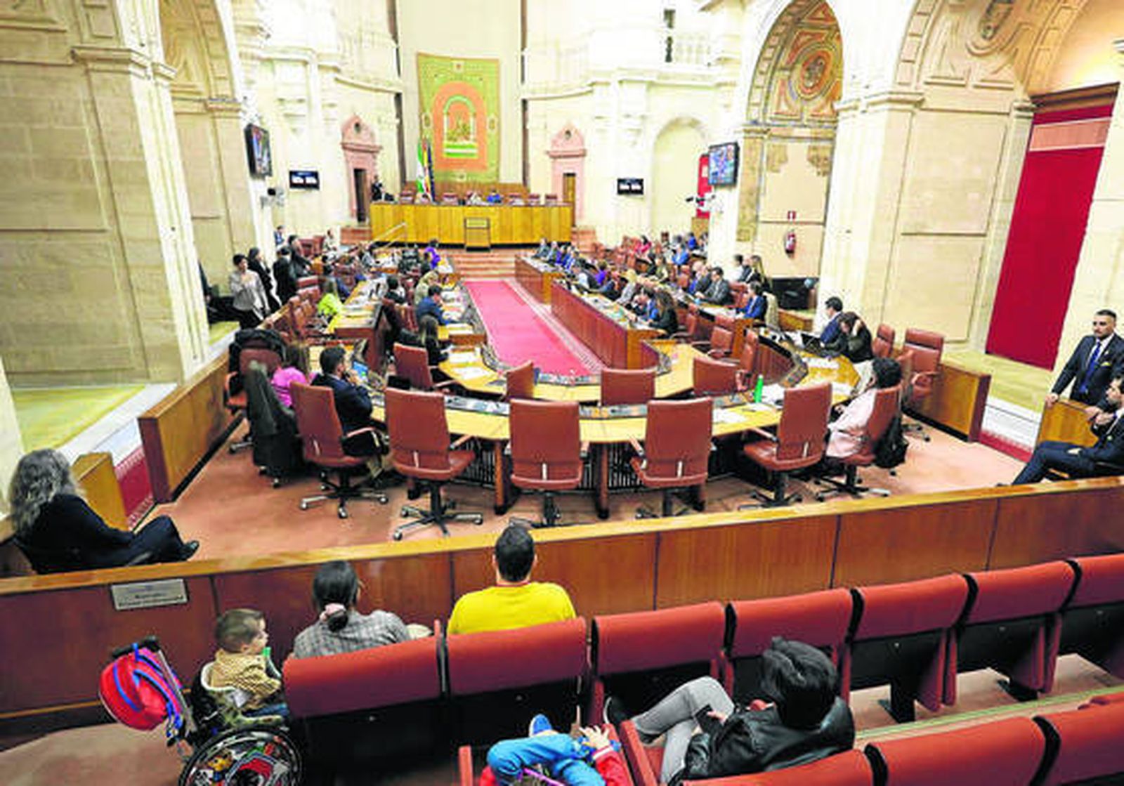 Una panorámica del salón de plenos del Parlamento andaluz en una imagen del pasado mes de noviembre.