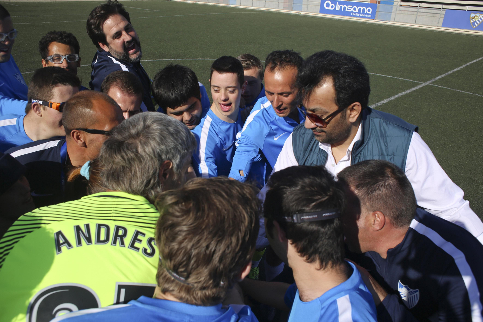 Las fotos del jeque Al-Thani con el Málaga Genuine
