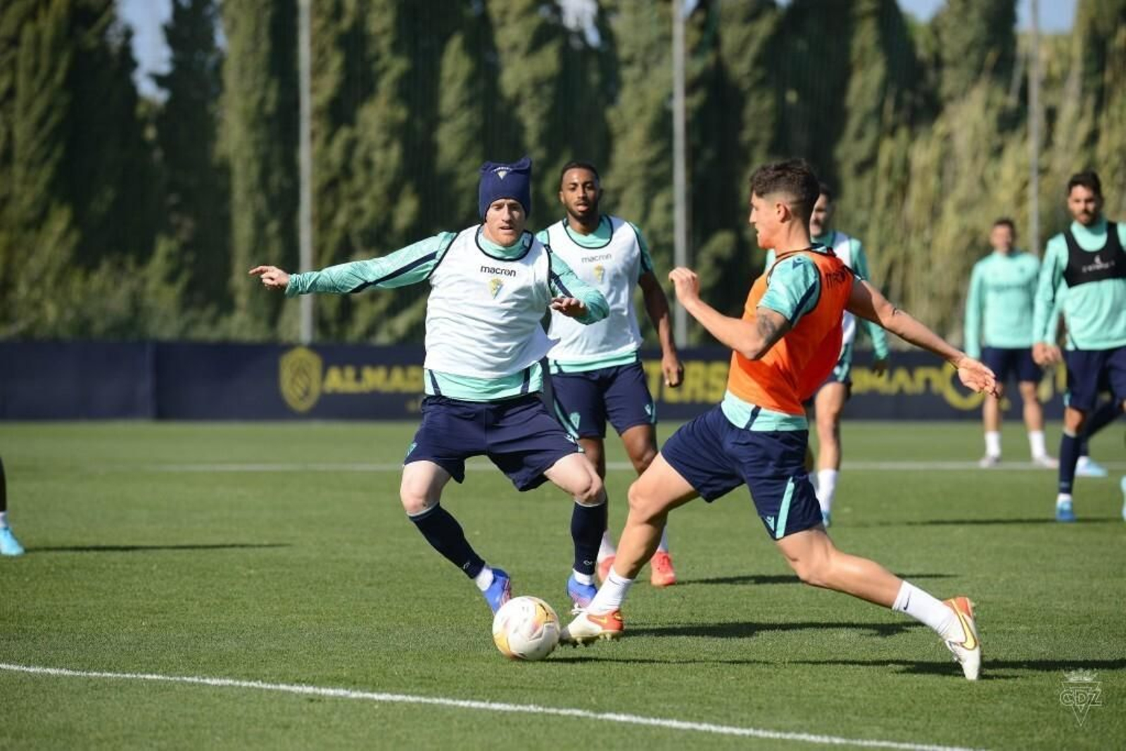 Álex Fernández en un entrenamiento.