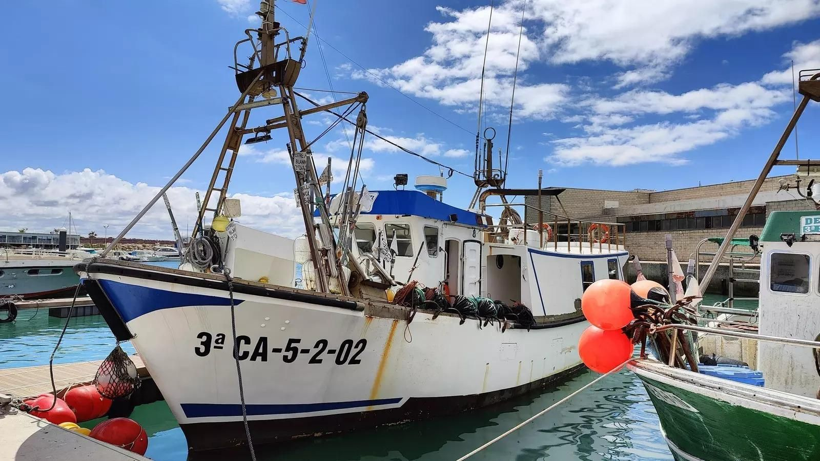 Pesqueros en el puerto de Conil.