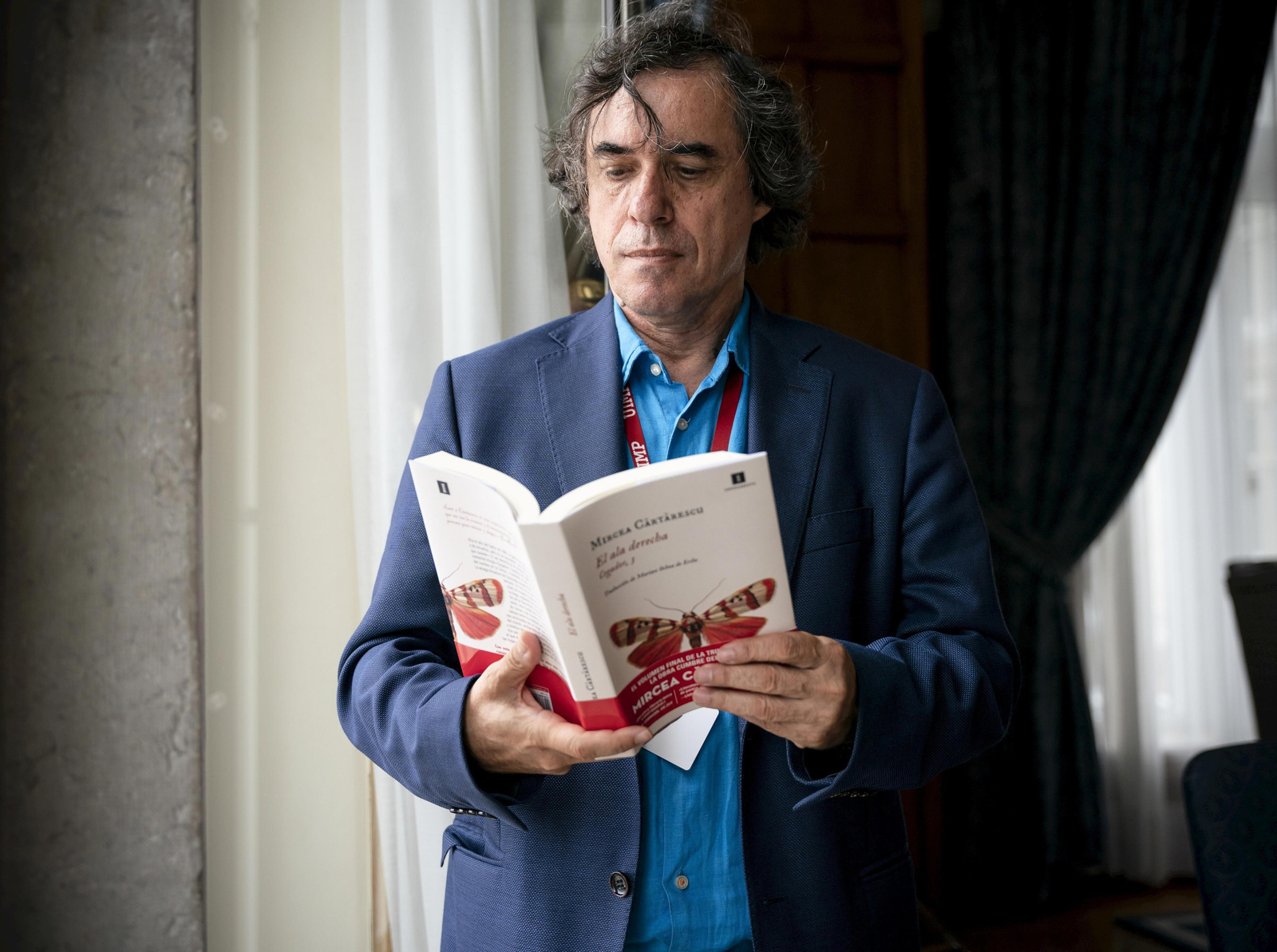 El escritor rumano Mircea Cartarescu (Bucarest, 1956).