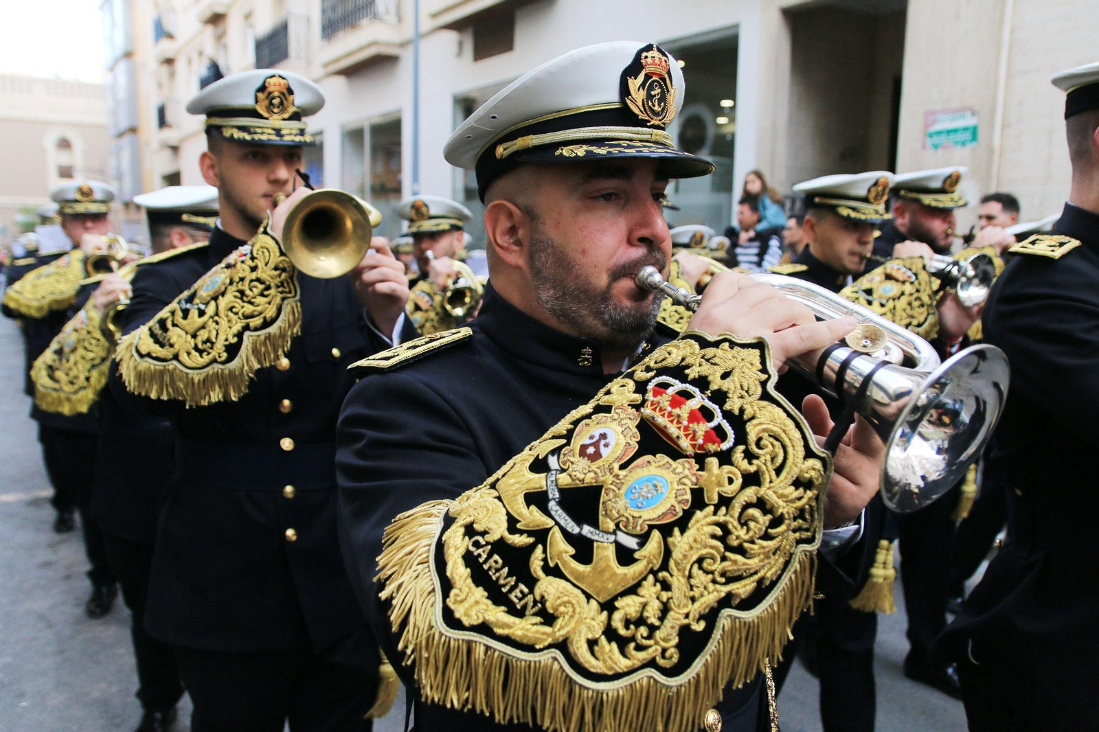La procesión de Las Angustias, en imágenes