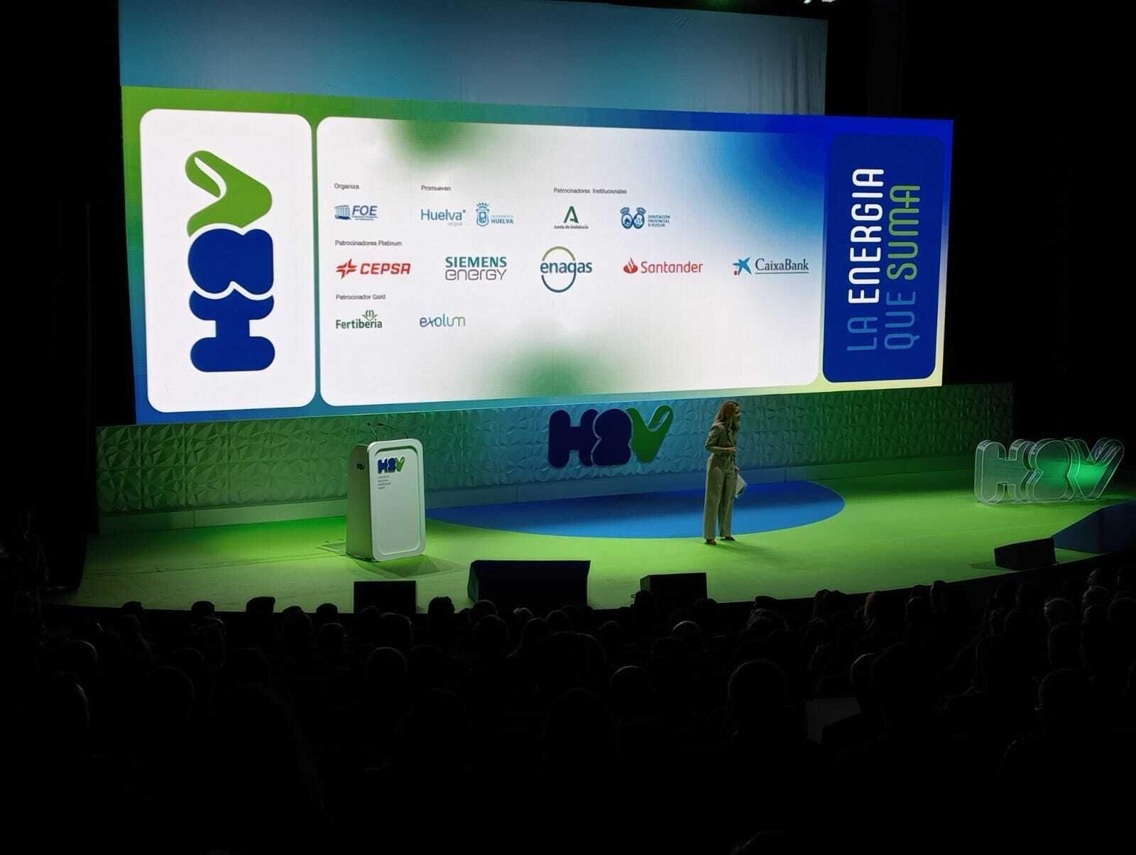 Imágenes de la inauguración del I Congreso Nacional de Hidrógeno Verde en Huelva