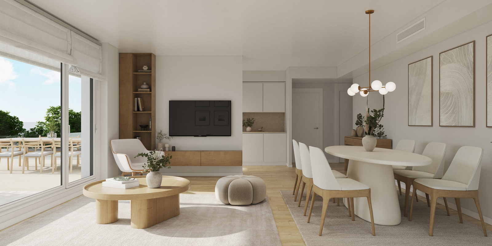 La promoción de viviendas Gradia de Aedas Homes en la avenida de Jerez de Sevilla capital