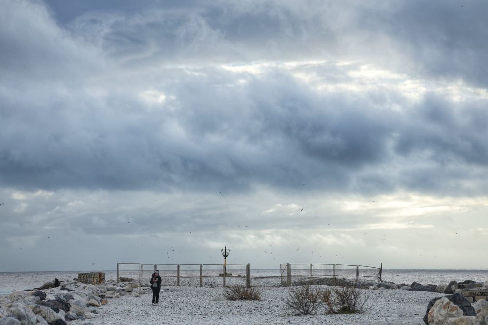 Málaga capital este jueves tras el paso de la borrasca Leonardo.