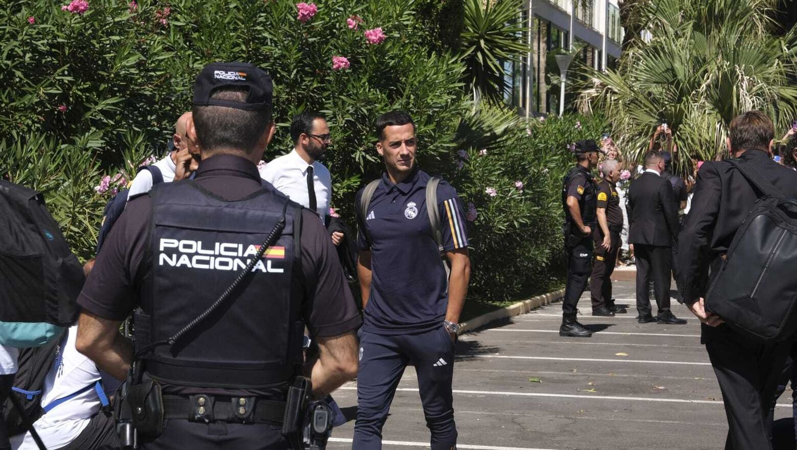 La llegada del Real Madrid a Almería en imágenes