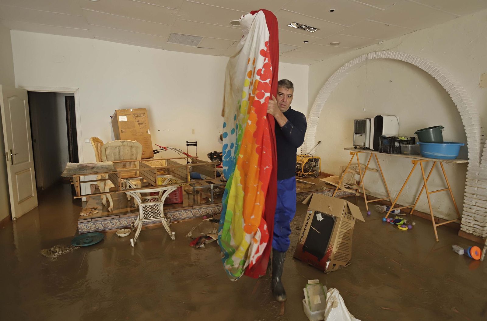 San Martín del Tesorillo después de la borrasca Marta, en imágenes