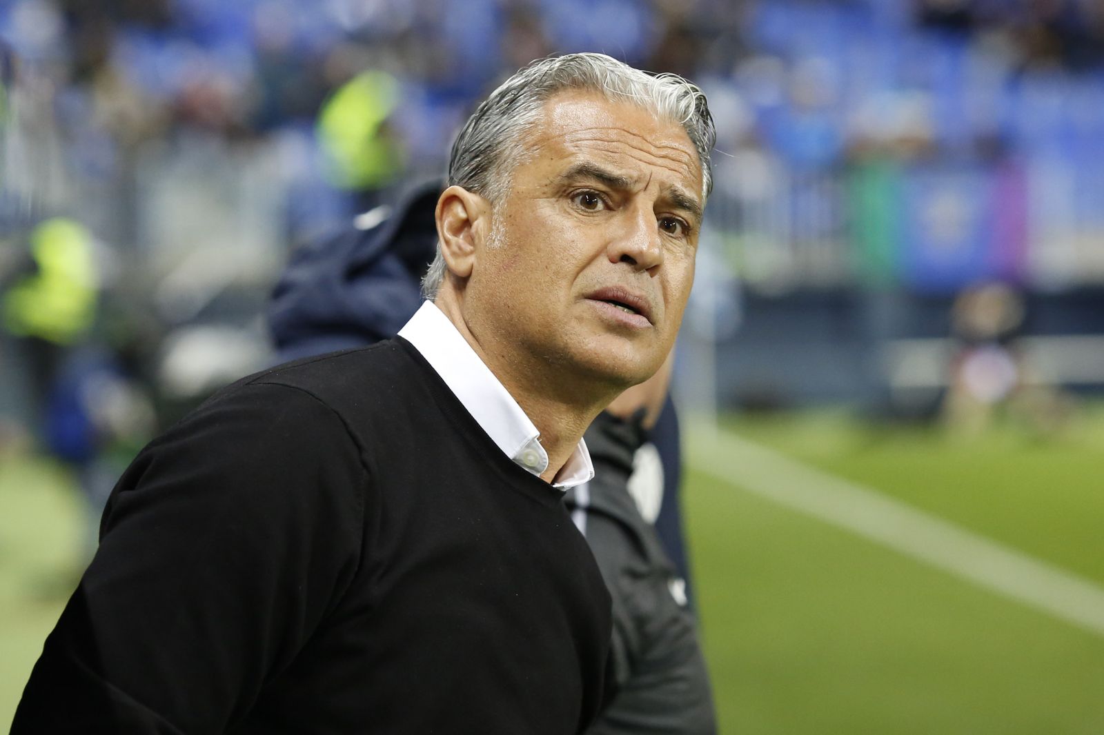 Sergio Pellicer, en su debut con el Málaga CF.