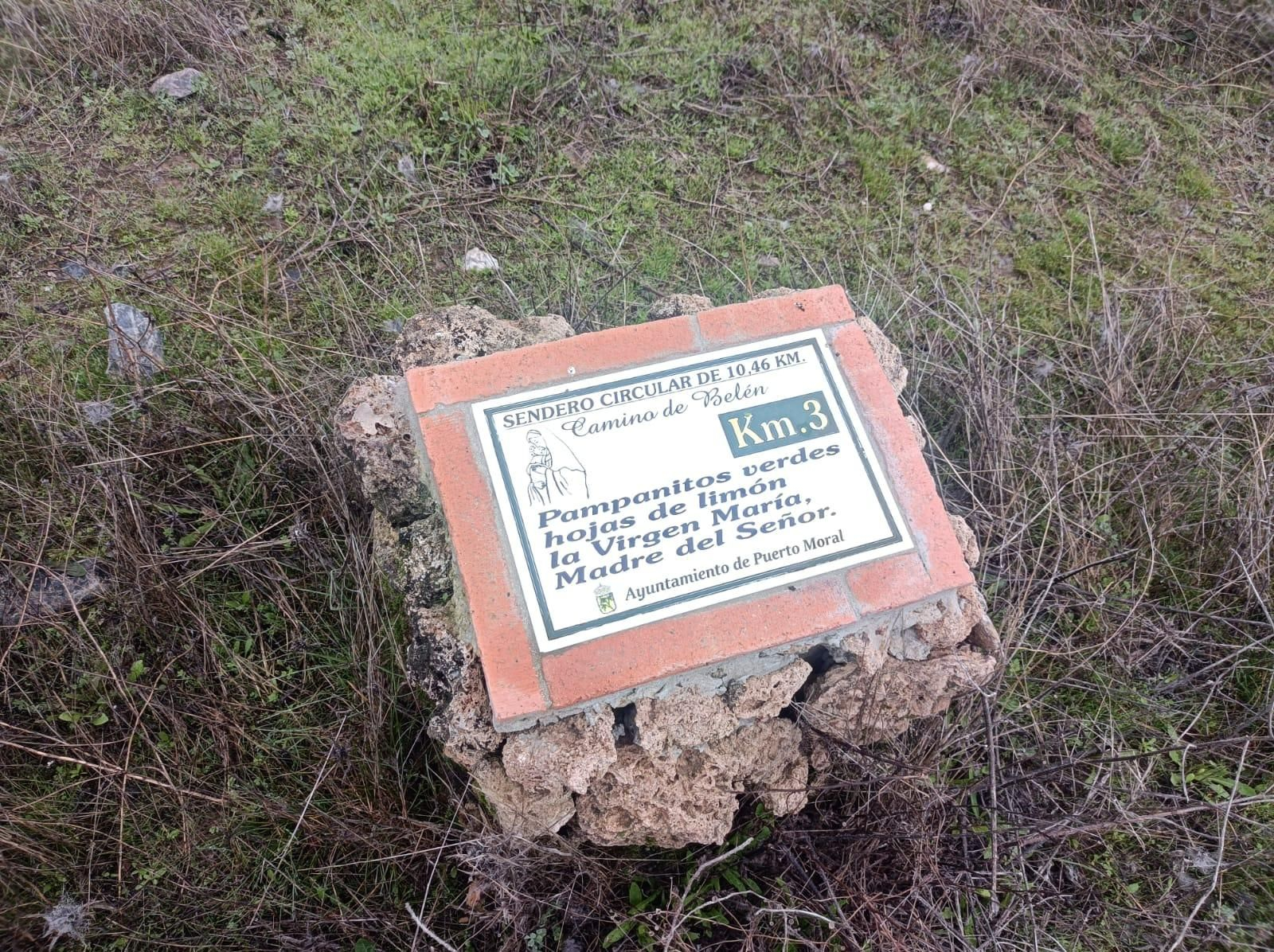 Azulejo del kilómetro 3.