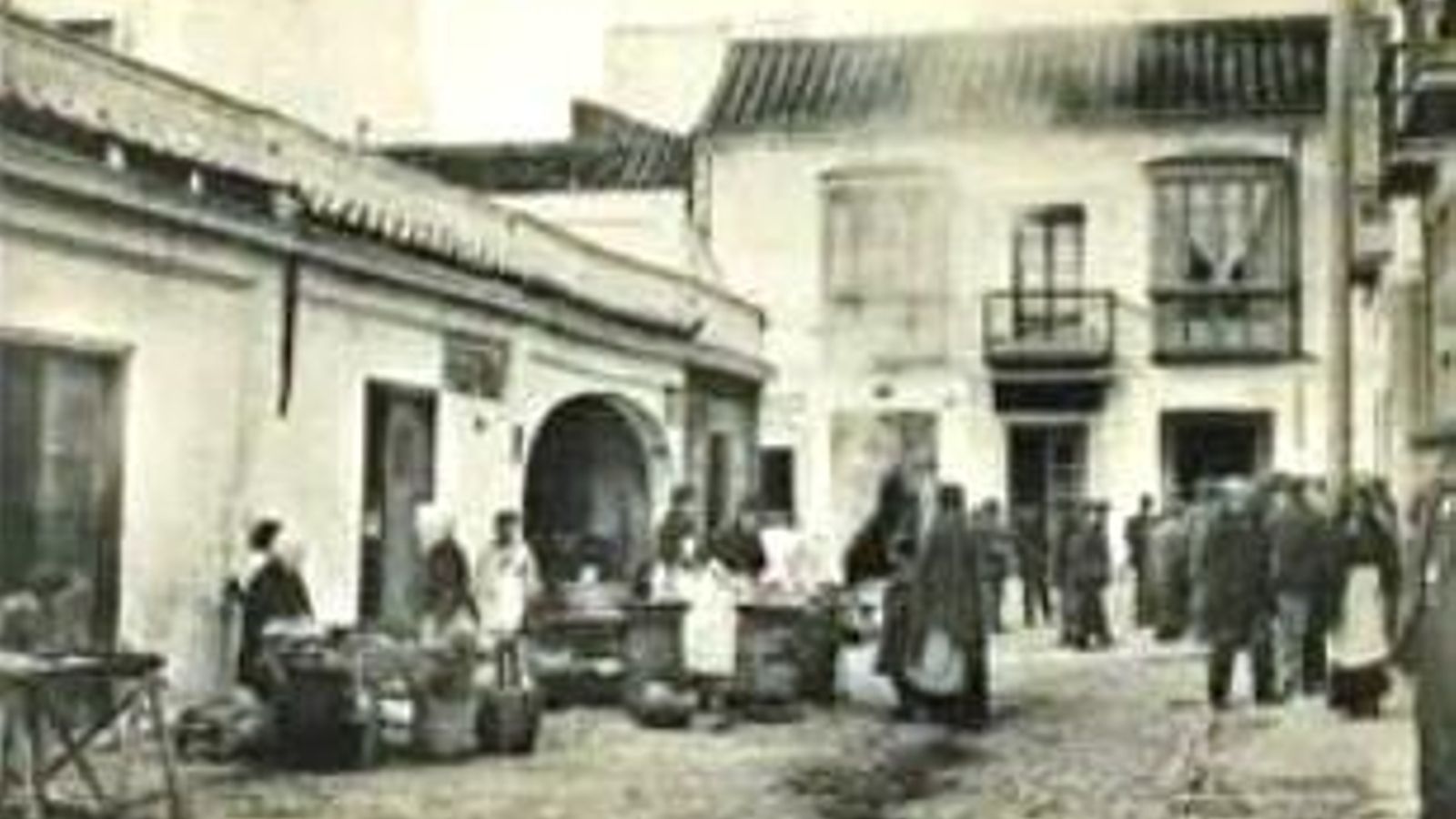 El mercado de abastos a principios del siglo XX.