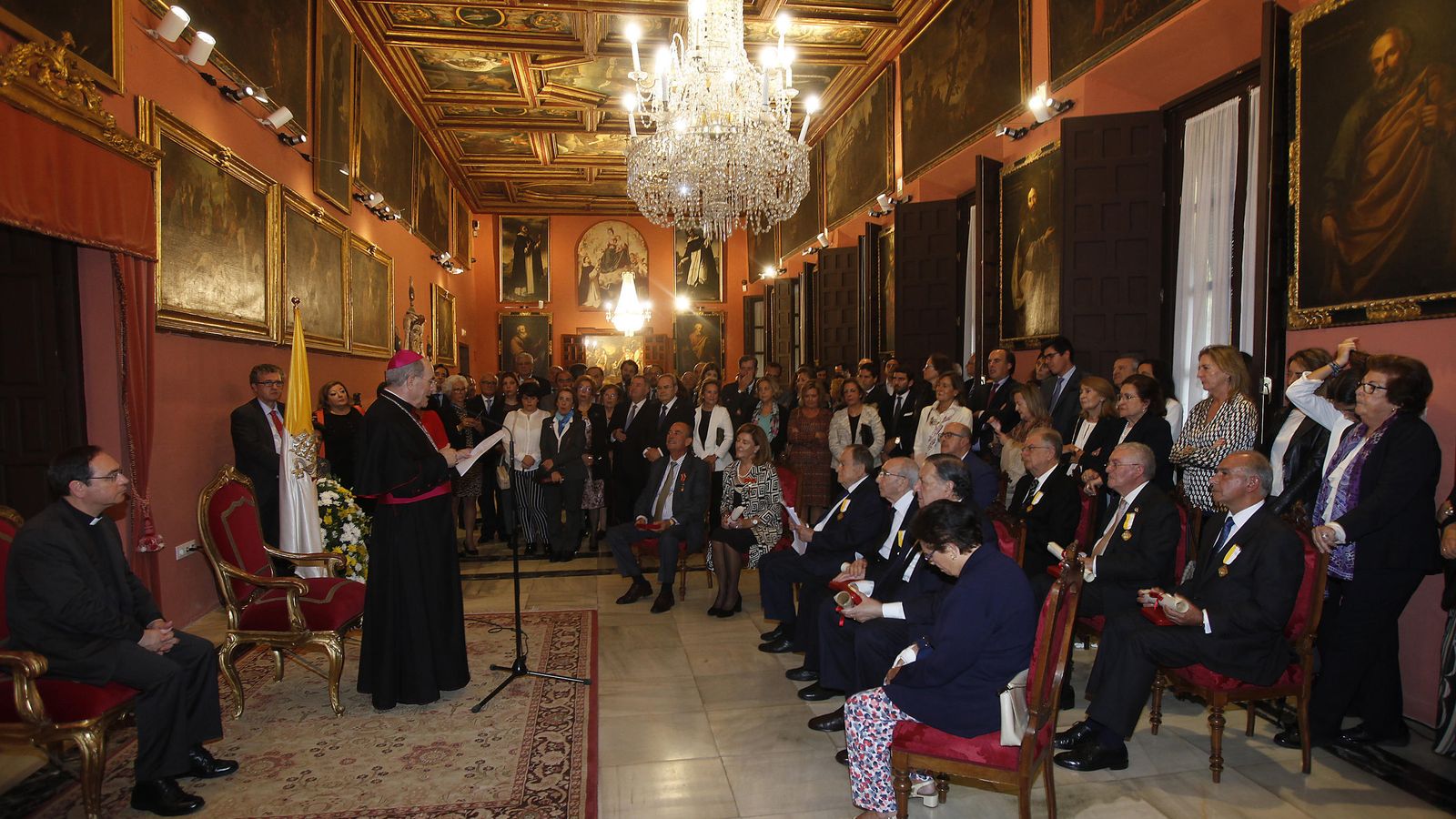 El arzobispo durante su intervención.