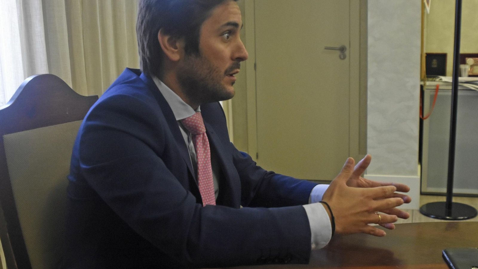 Félix Almagro, en la redacción de 'el Día'.