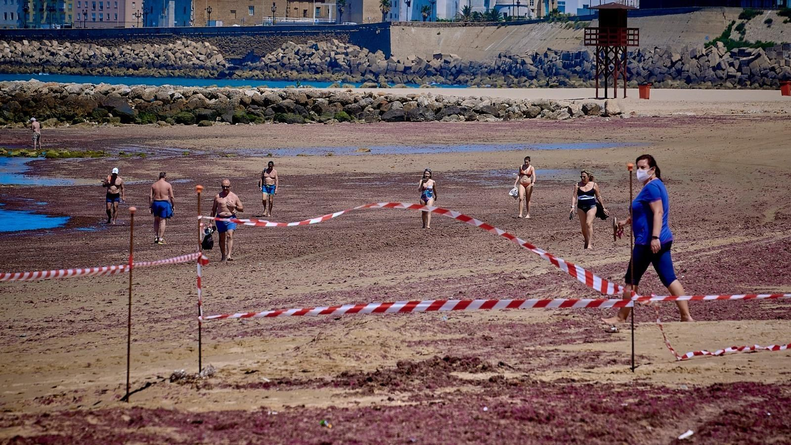 El estado actual de la playa de Santa María del Mar.