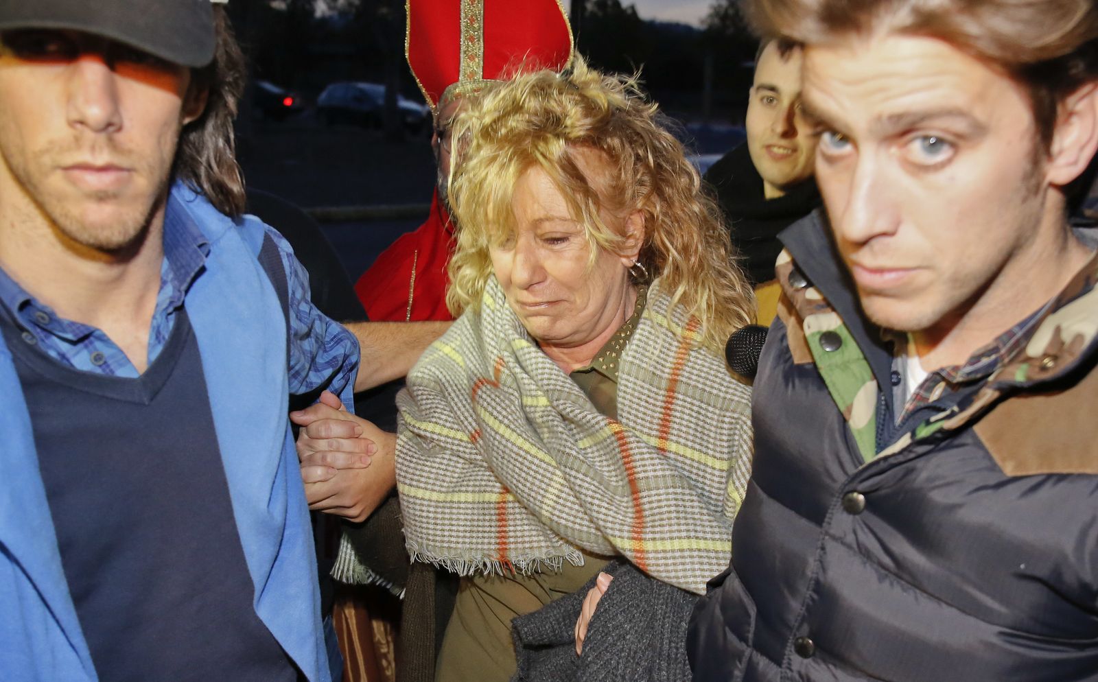 Marisol Yagüe en enero de 2016 a su entrada en prisión para cumplir su condena.