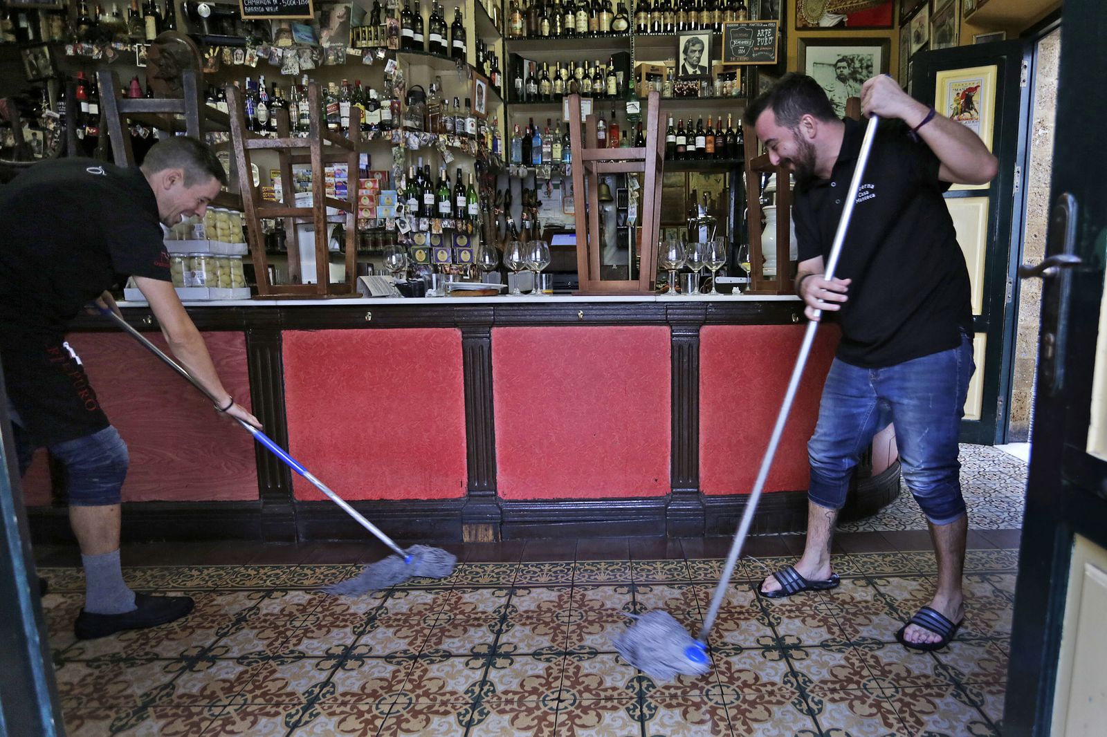Los efectos de la tromba de agua en Cádiz