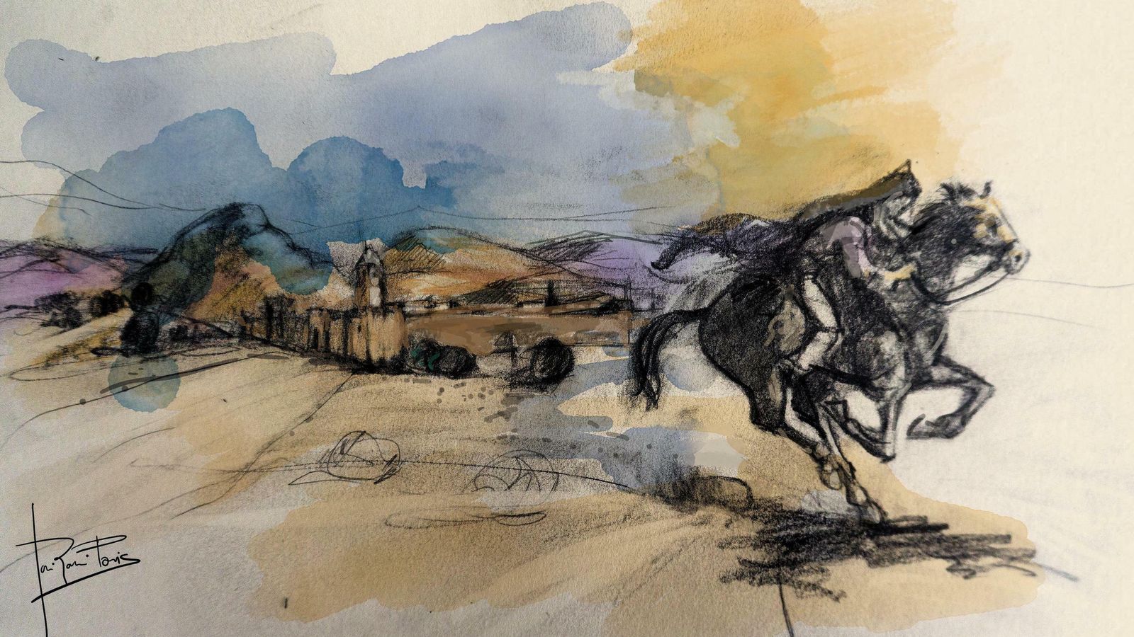 Veratense sale hacia Lorca para pedir ayuda a las tropas cristianas.