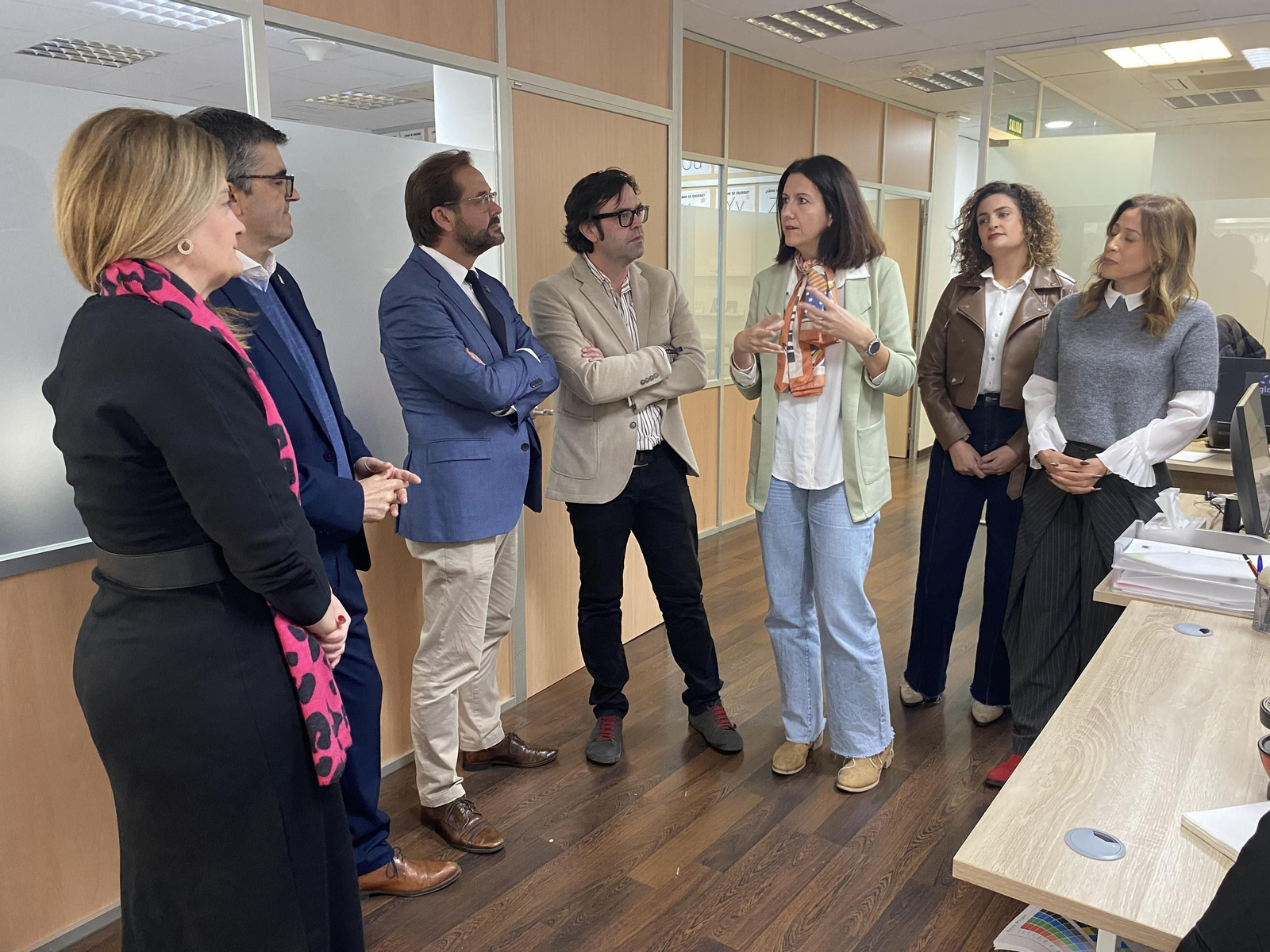 Imagen de la visita al servicio de atención