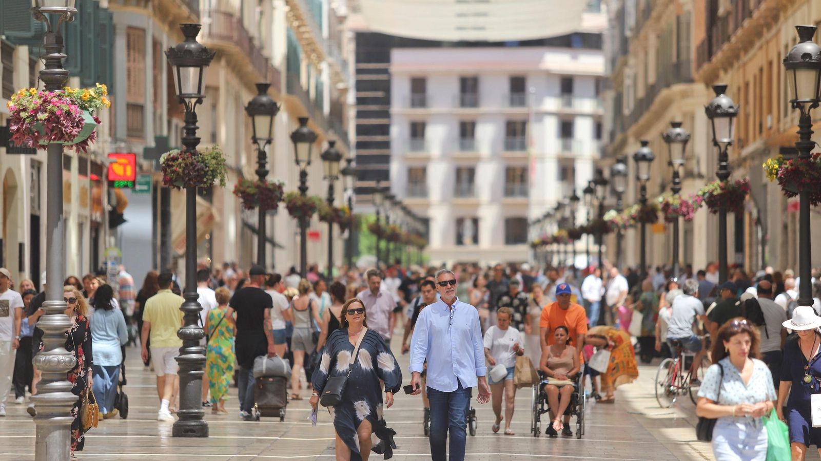 La calle Larios de Málaga.