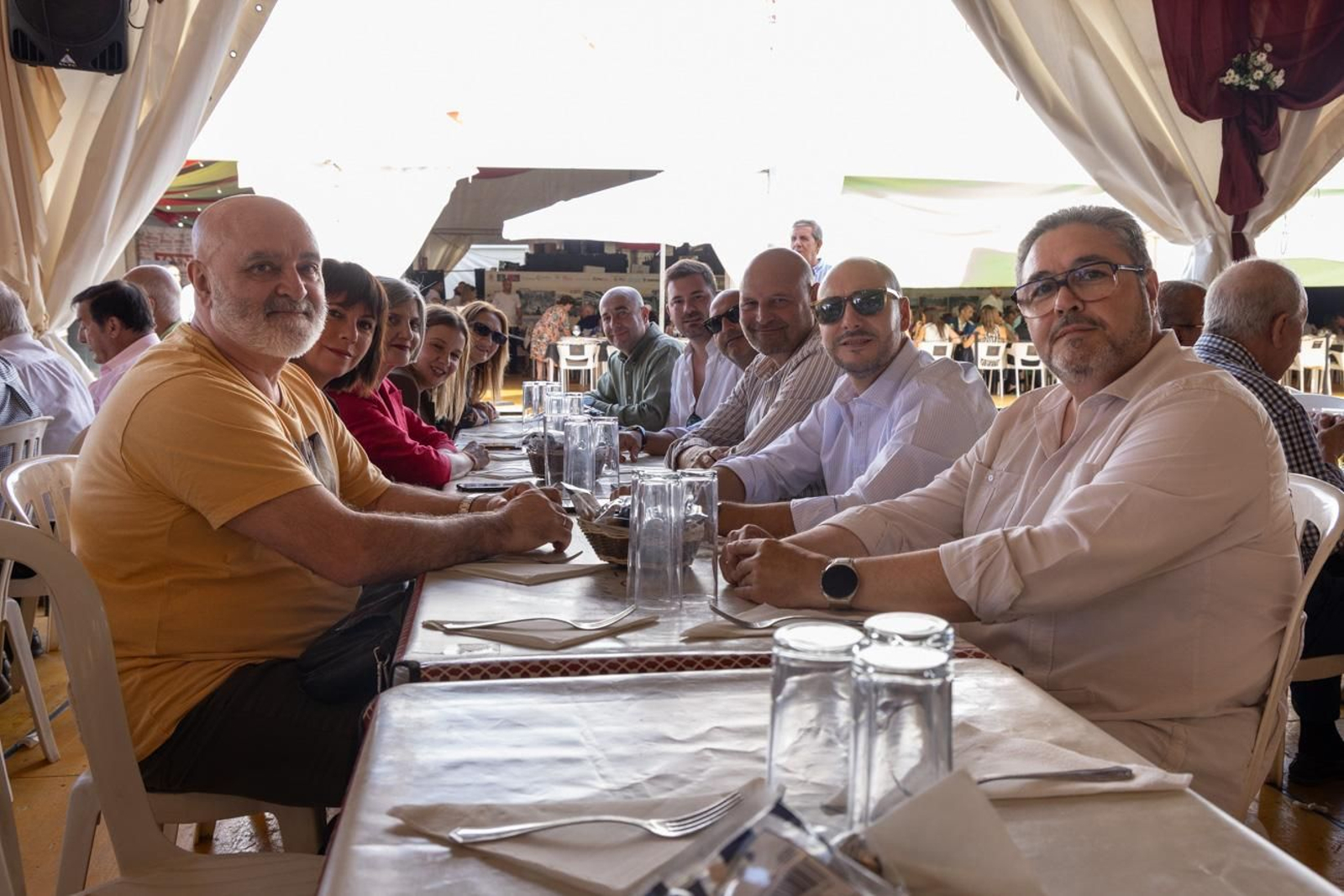 Las comidas de empresa se suceden en la Feria de San Lucas