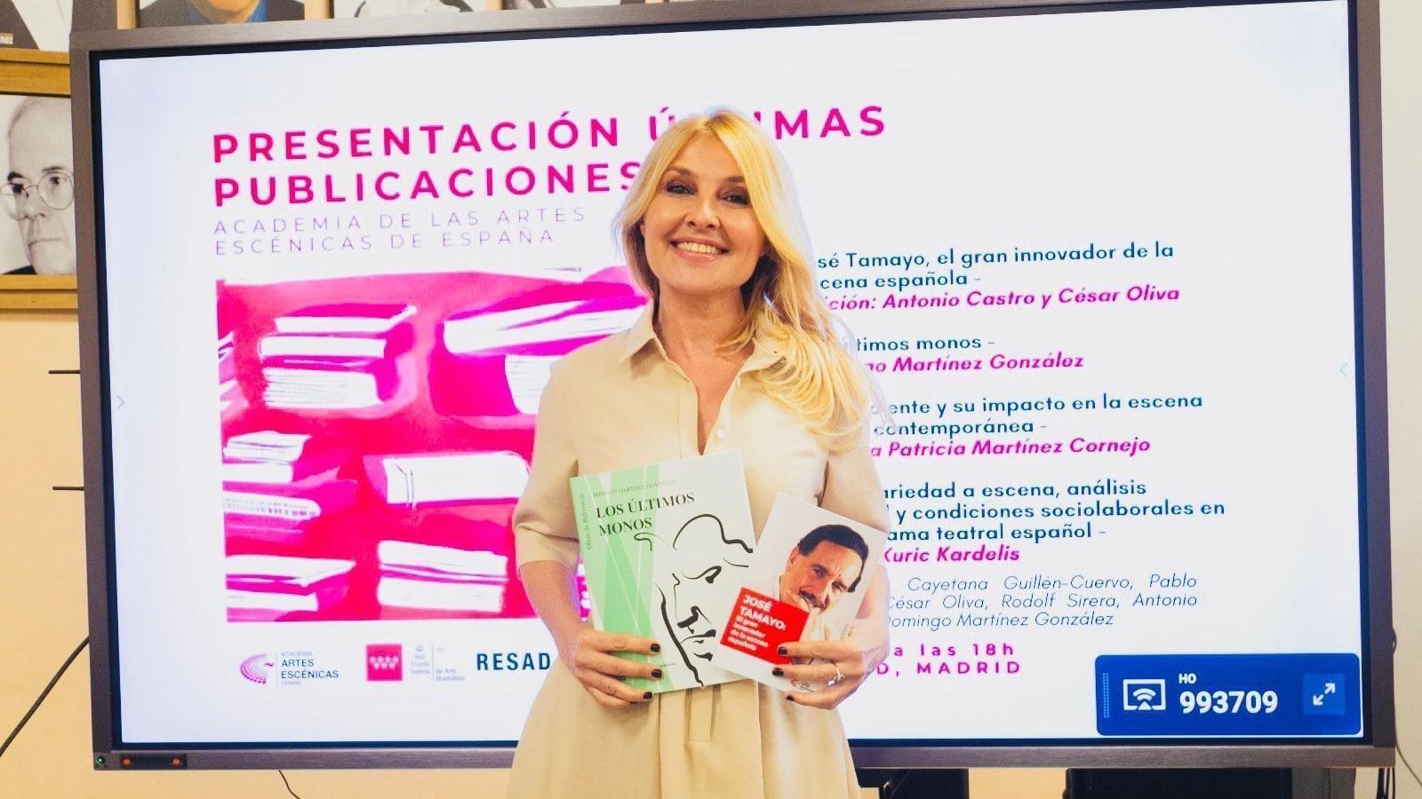 Cayetana Guillén Cuervo, presidenta de la Academia de Artes Escénicas de España, durante su intervención.