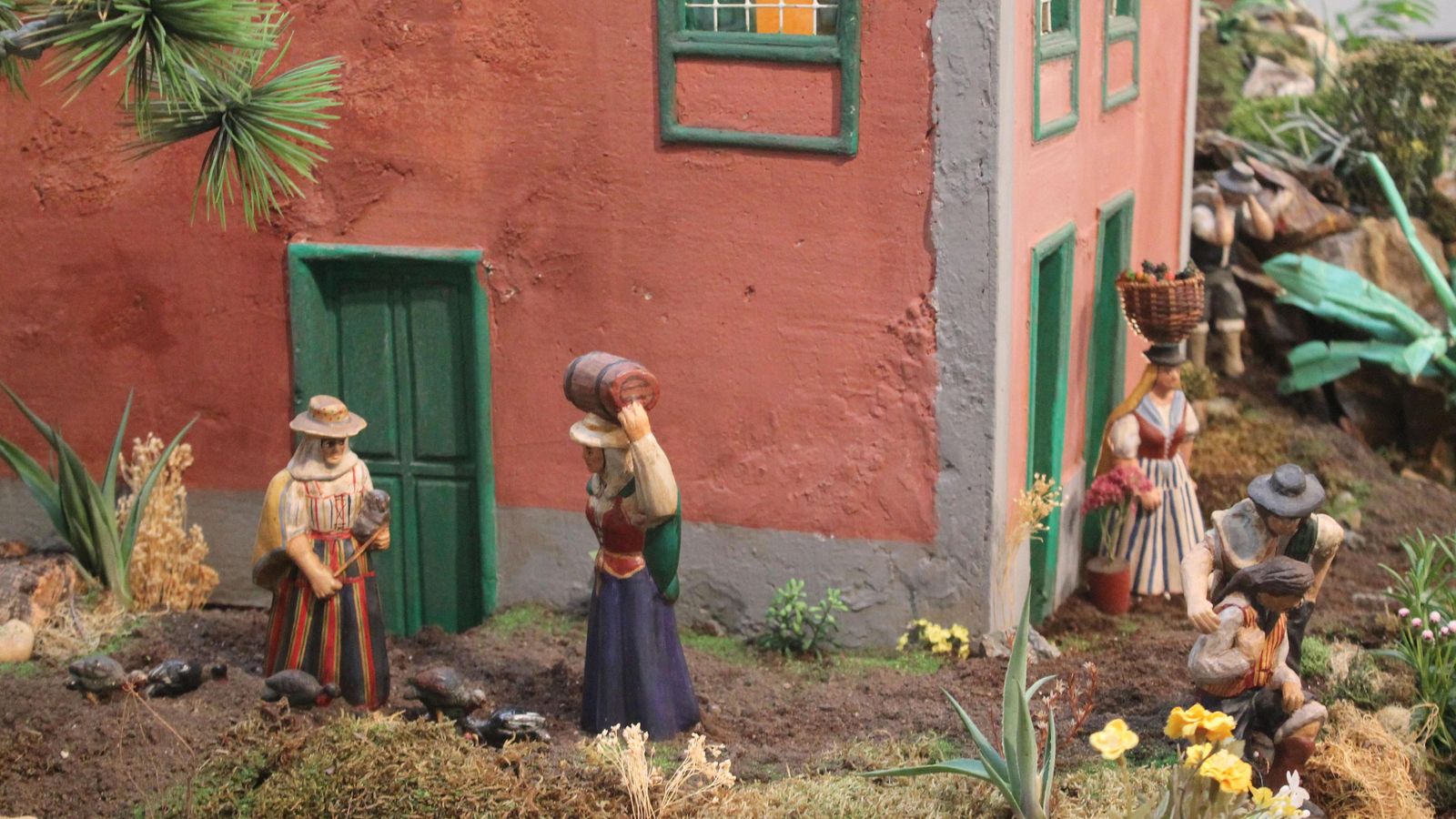 Belén del Hogar Canario en el Ayuntamiento de Sevilla.