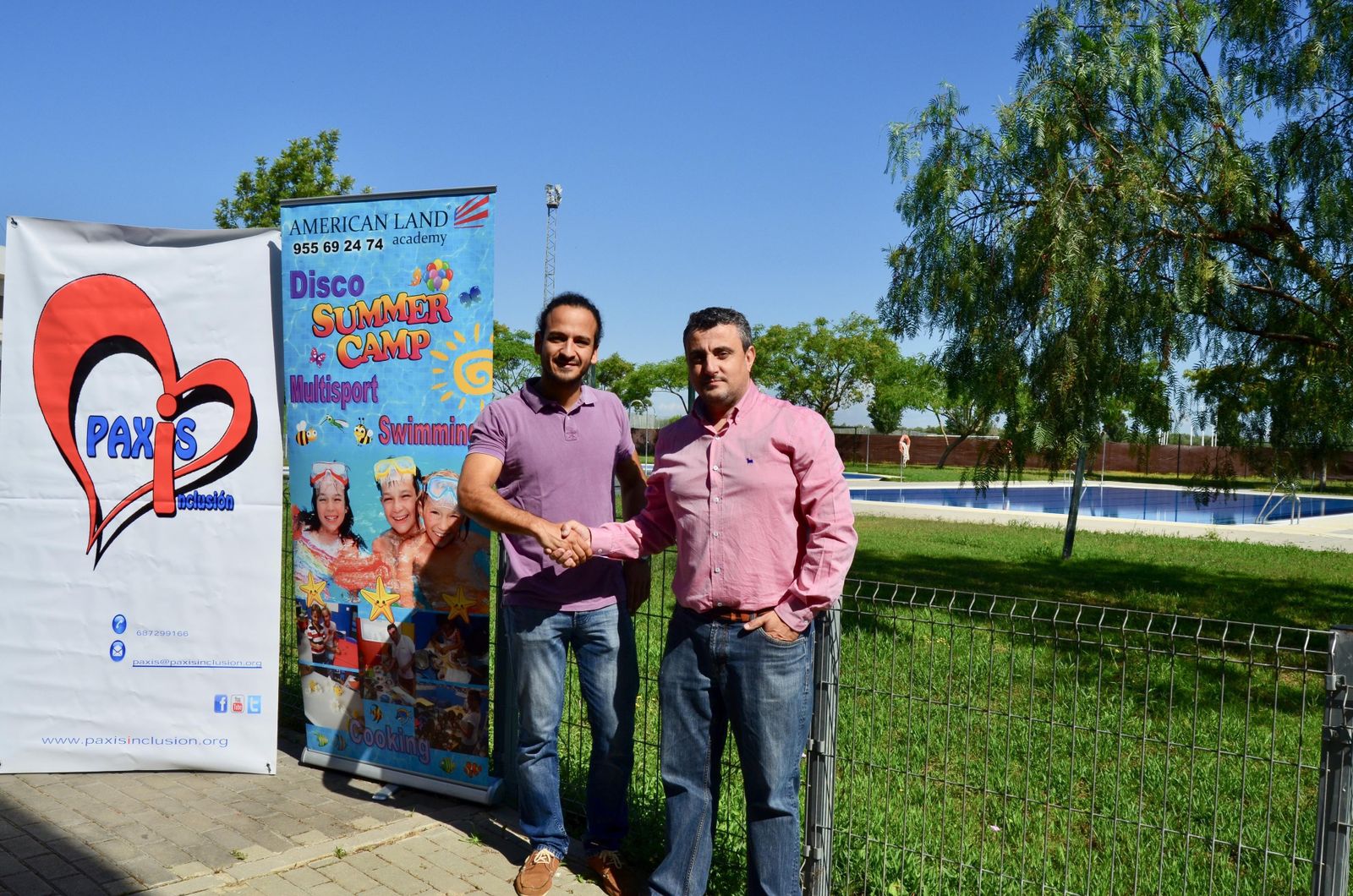 Carlos Alberto Navarro (Paxis Inclusión) y Salvador Gallego (American Land).