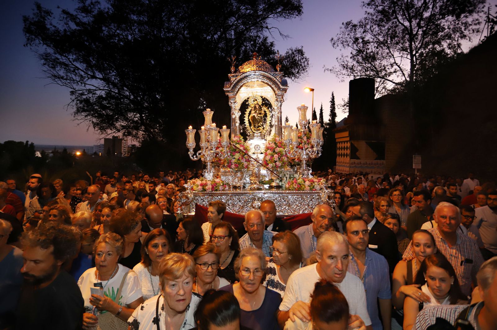 Bajada de la Virgen de la Cinta en 2019