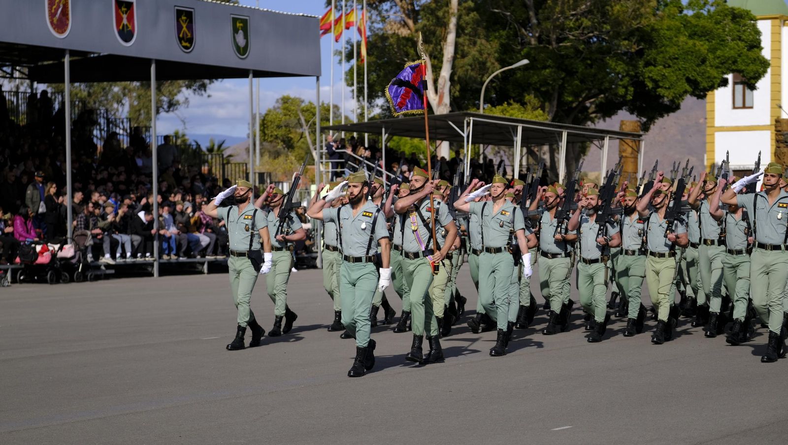 Conmemoración del Combate de Edchera en la Base Álvarez de Sotomayor de La Legión, en imágenes