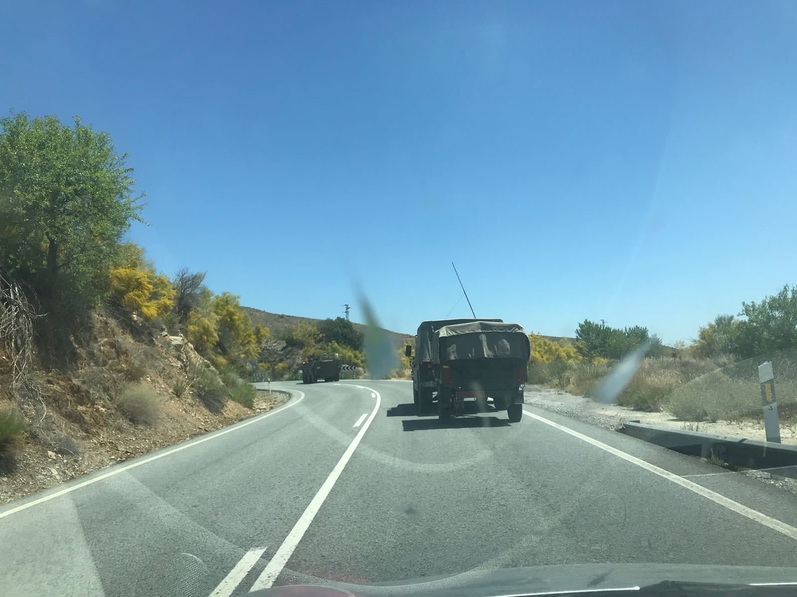 Los legionarios realizaban prácticas en Olula del Río.