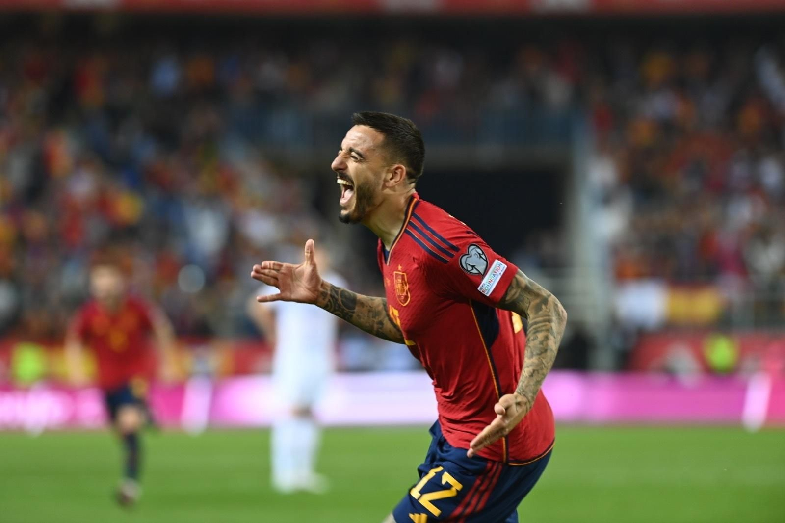 Joselu Matos celebra.