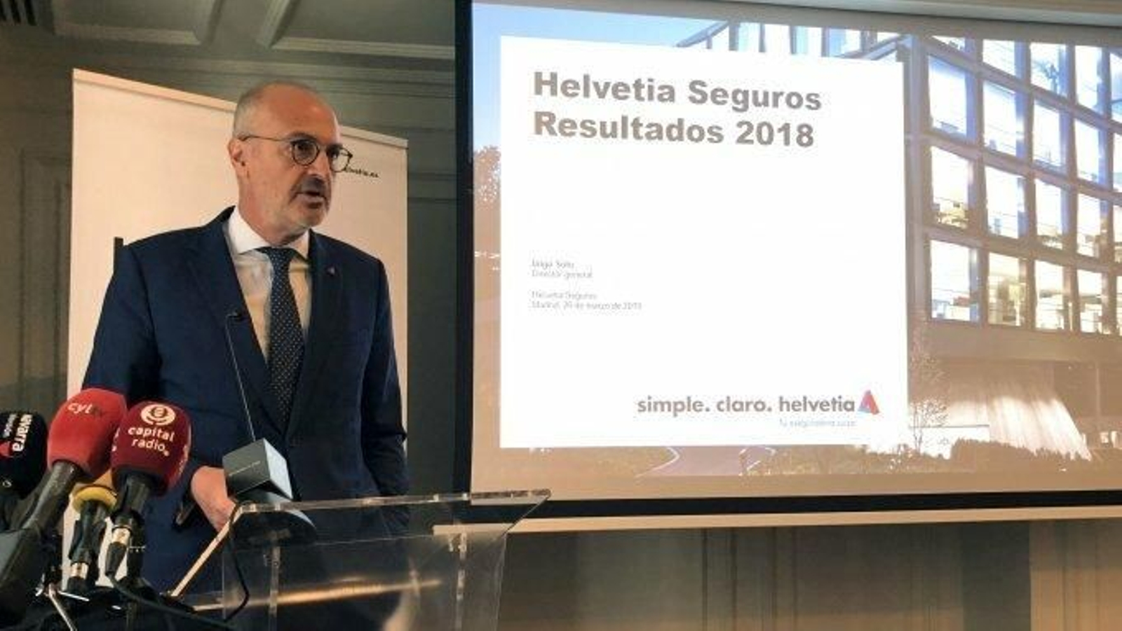 Íñigo Soto, durante la presentación de resultados.