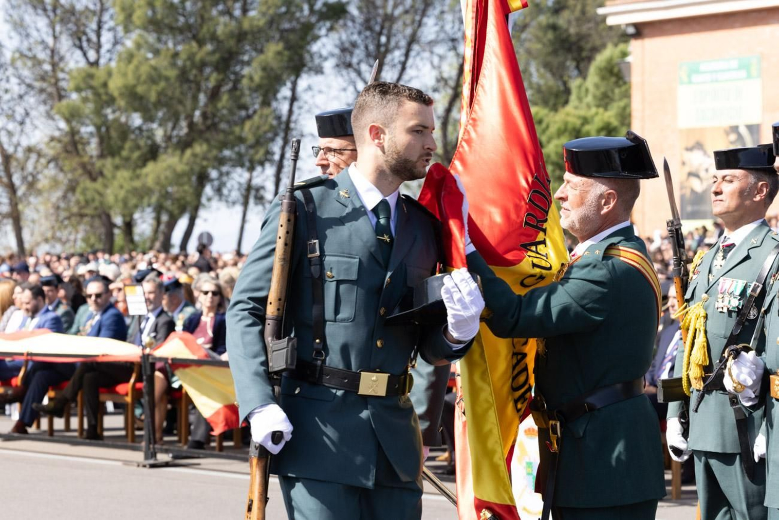 Jura de bandera de la 130ª promoción de guardias civiles de la Academia de Baeza
