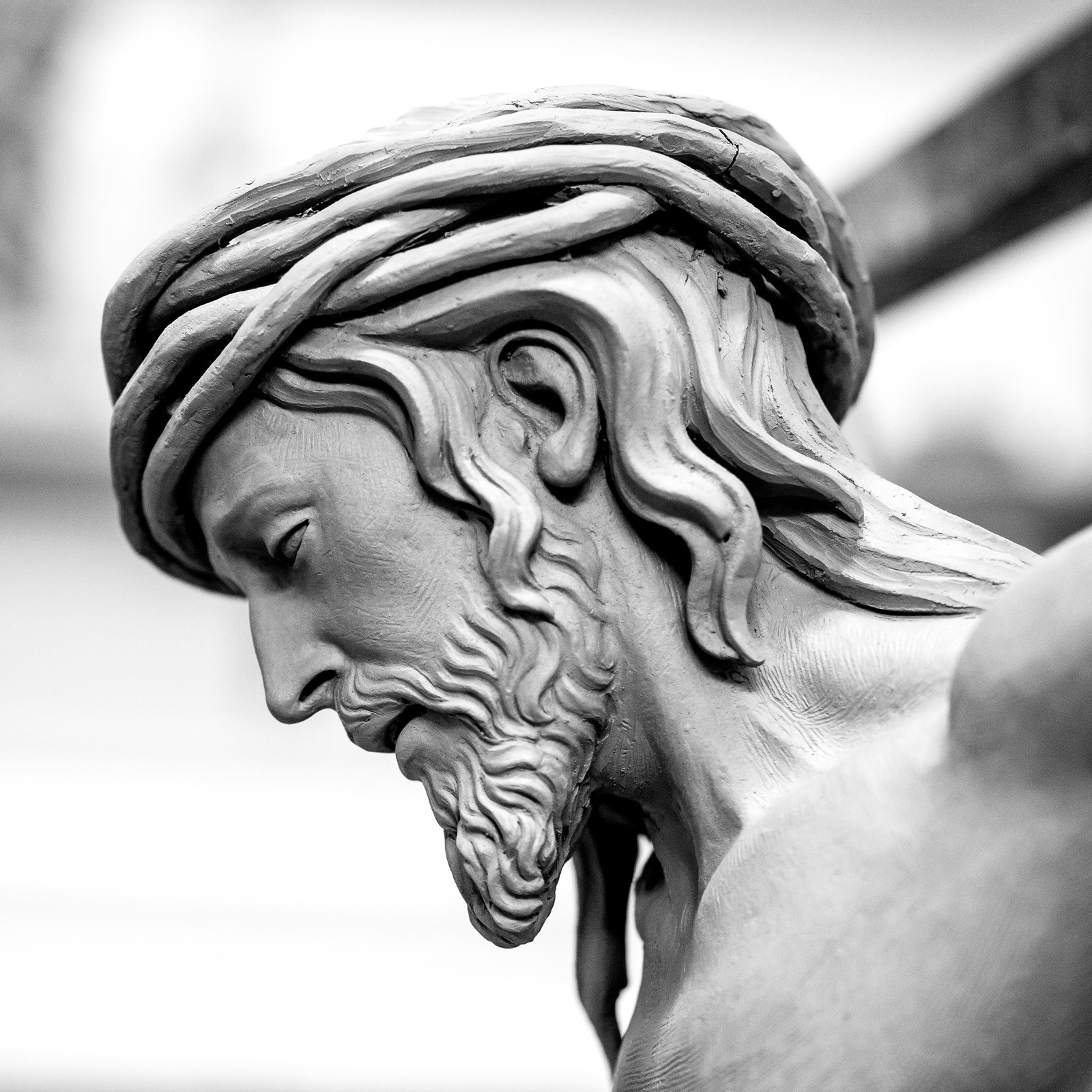 Modelo en barro del Crucificado de la Vera Cruz para Montequinto