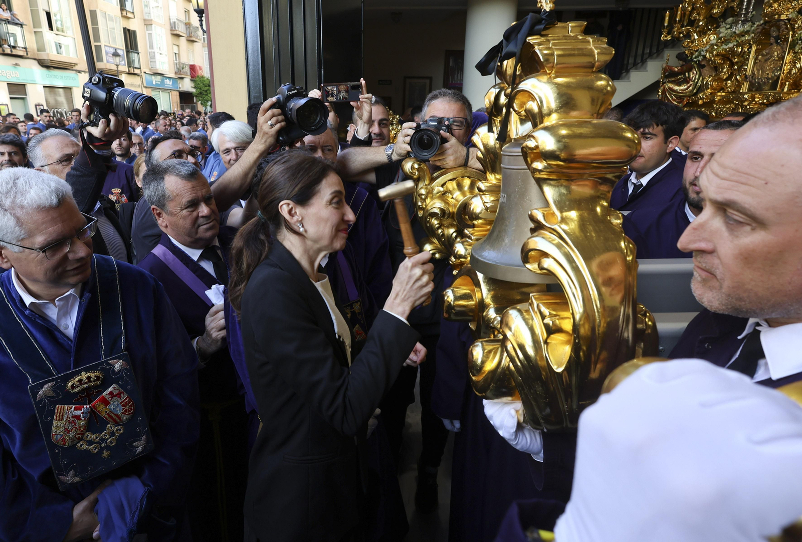 El Rico, en su procesión del Miércoles Santo en Málaga El Rico, en su procesión del Miércoles Santo en Málaga