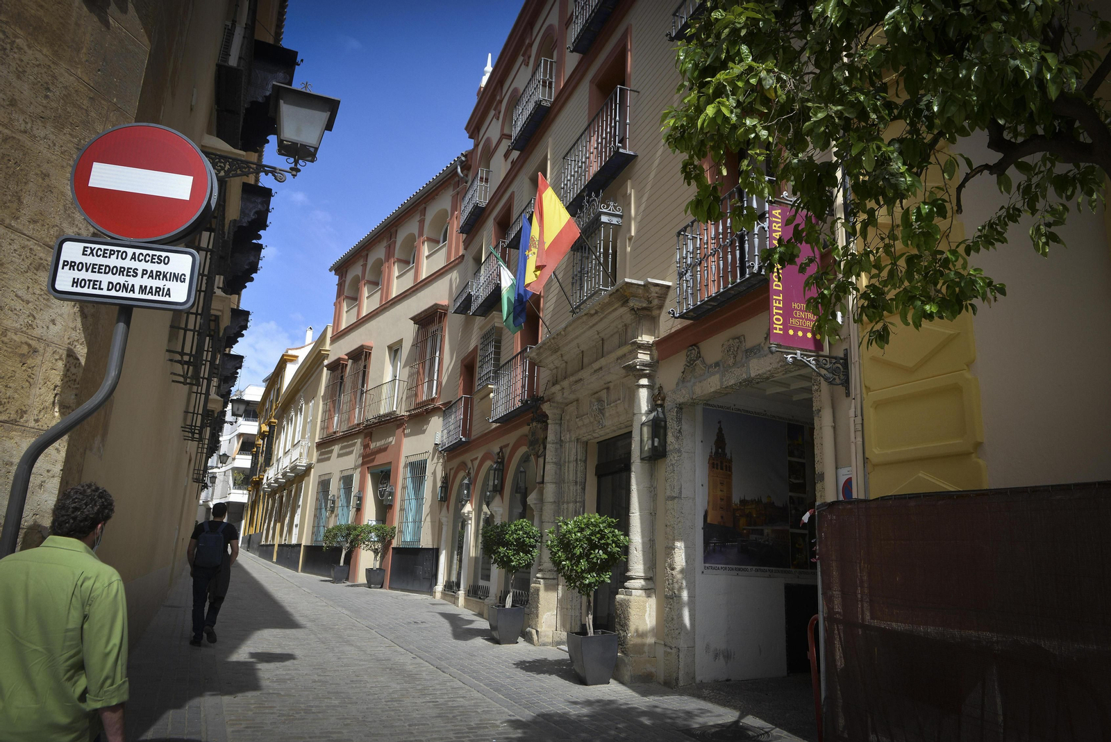 Un hotel situado junto a la zona monumental de Sevilla.