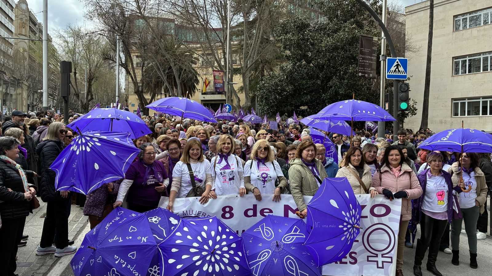 Manifestación del Día de la Mujer en Jaén.