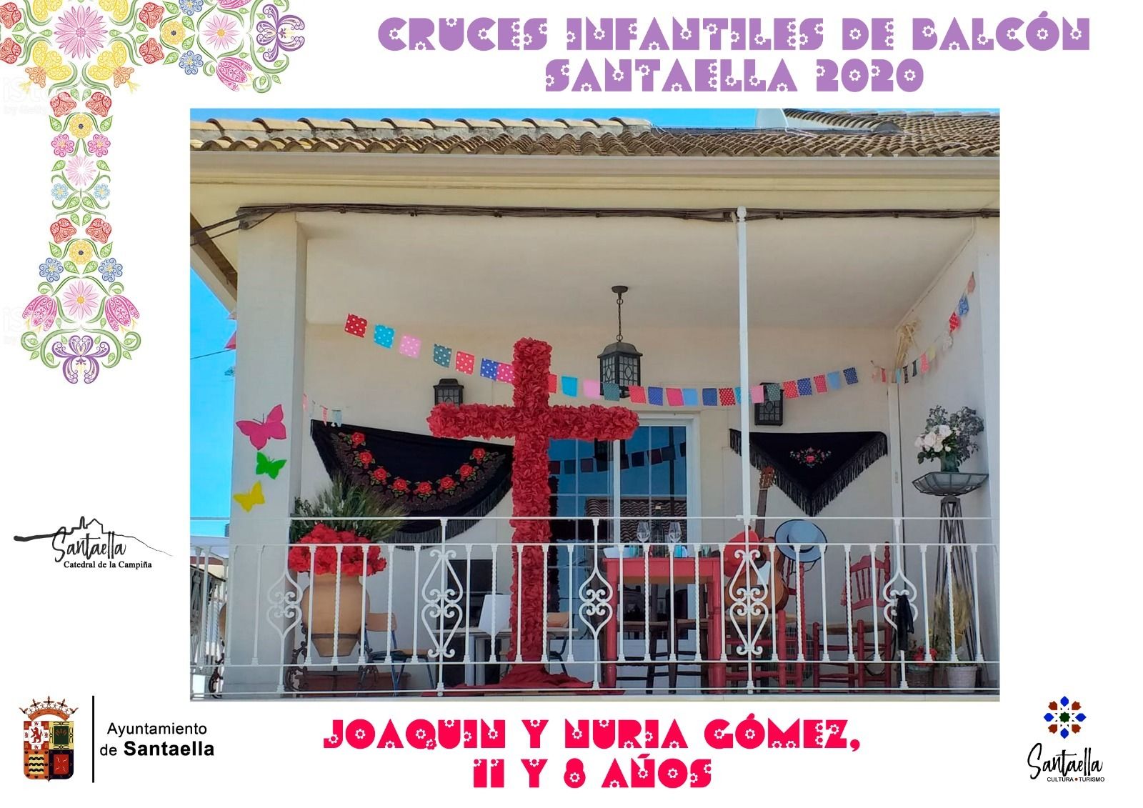 Así son las Cruces de Mayo de los niños de Santaella