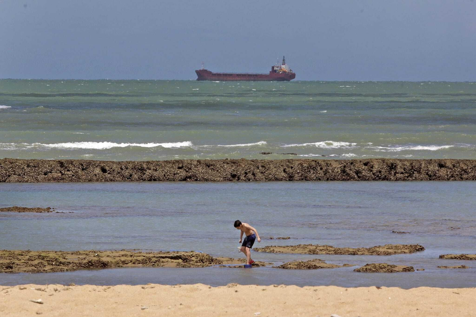 Sevillanos en la playas de Cádiz