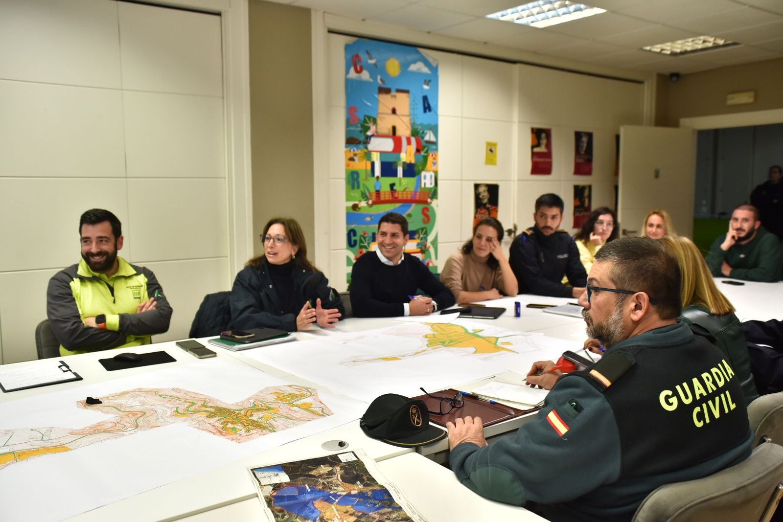 La reunión del Puesto de Mando Avanzado.