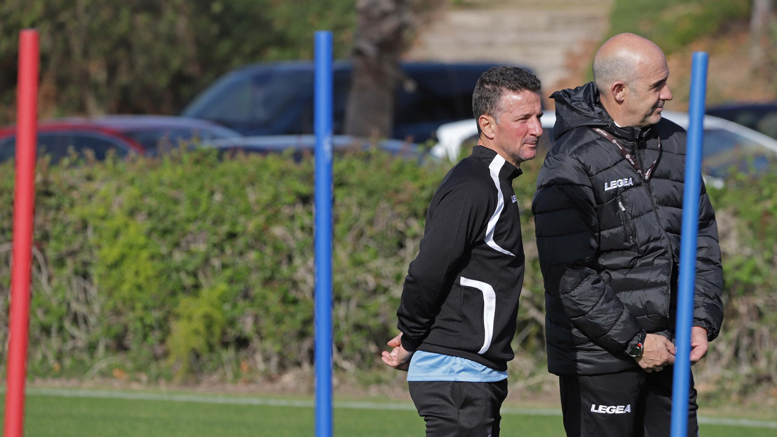 Fotos del primer entrenamiento de Alberto Monteagudo con la Balona