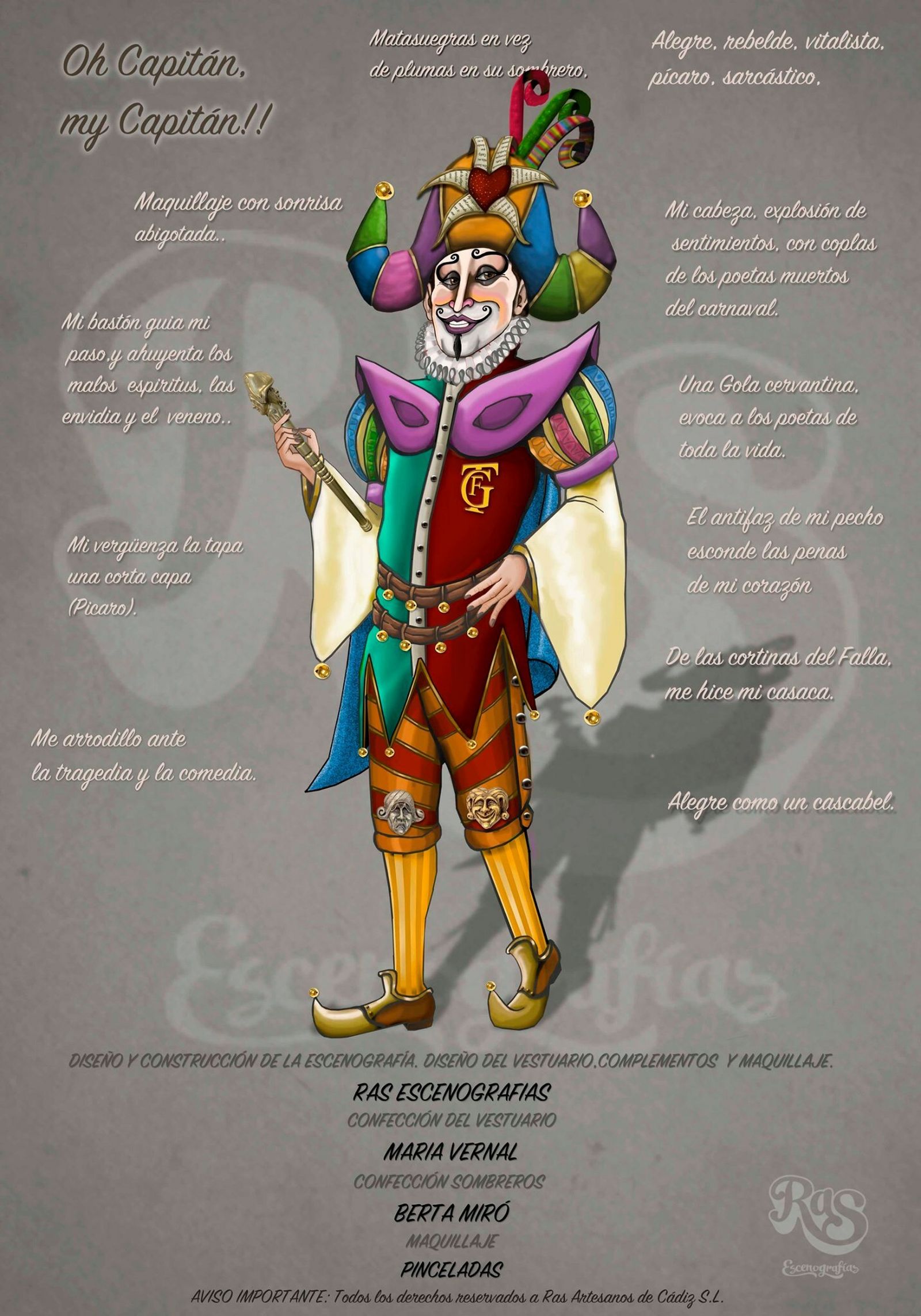 Boceto del tipo de '¡Oh Capitán, mi Capitán!' de RAS.