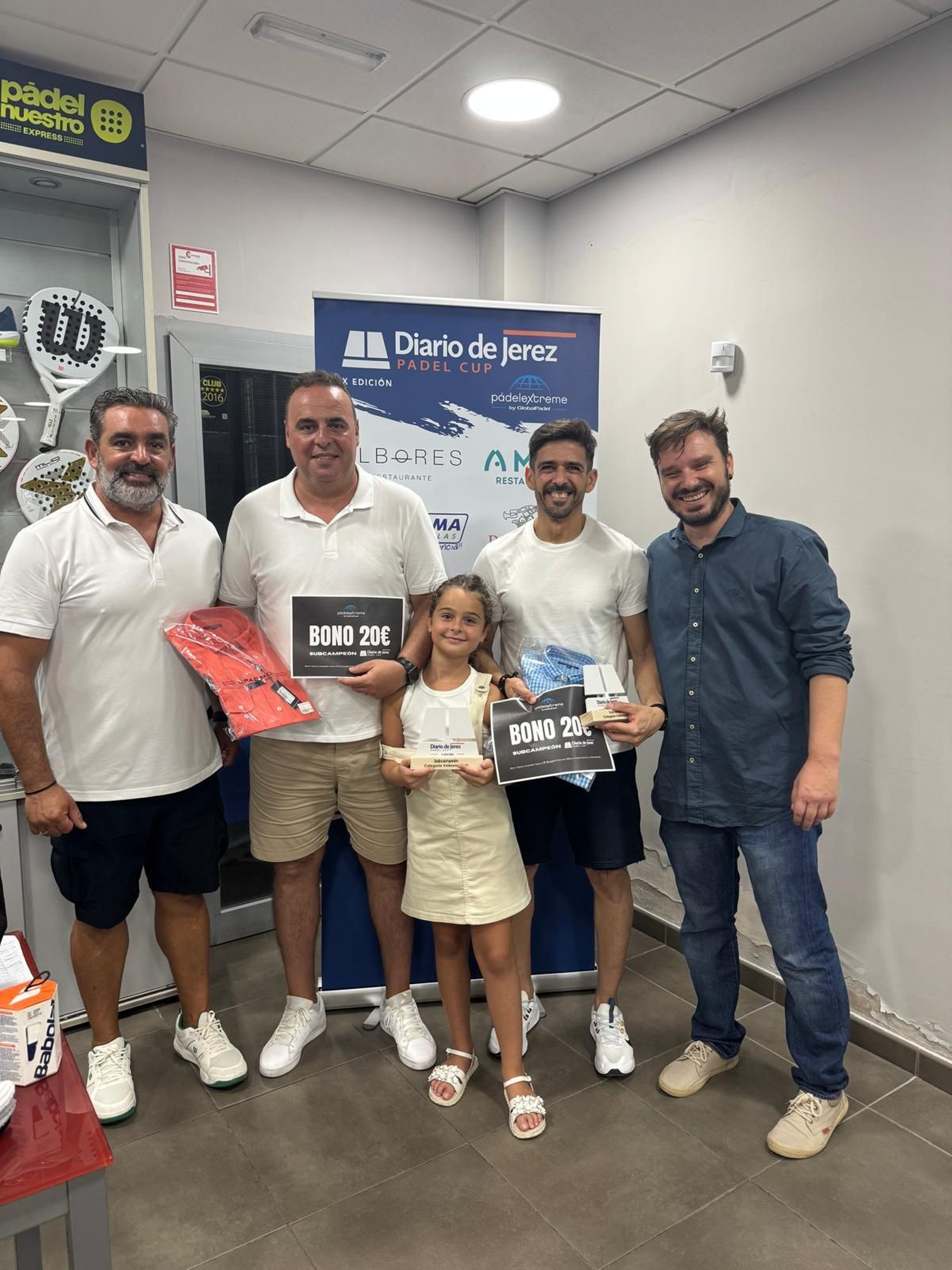 Imágenes de la entrega de trofeos de la X Diario de Jerez Pádel Cup