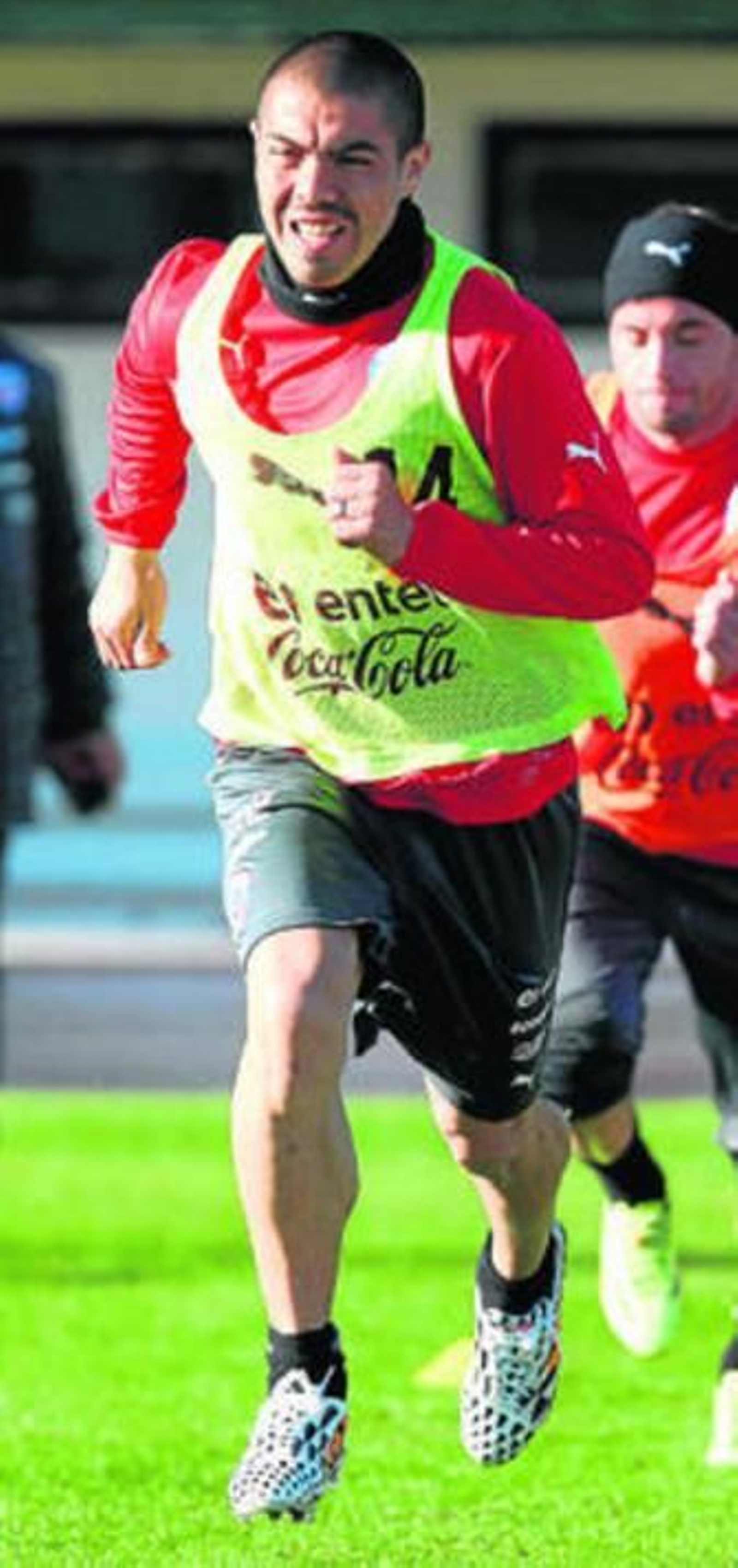 'Gato' Silva, trabajando ayer con la selección de Chile.