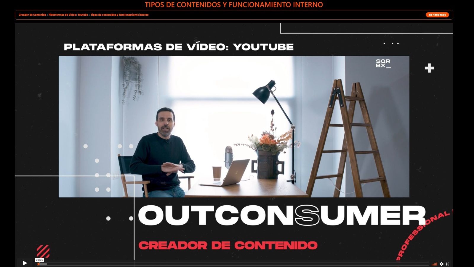 Clase de SquareBox en el portal académico online The Learning Área