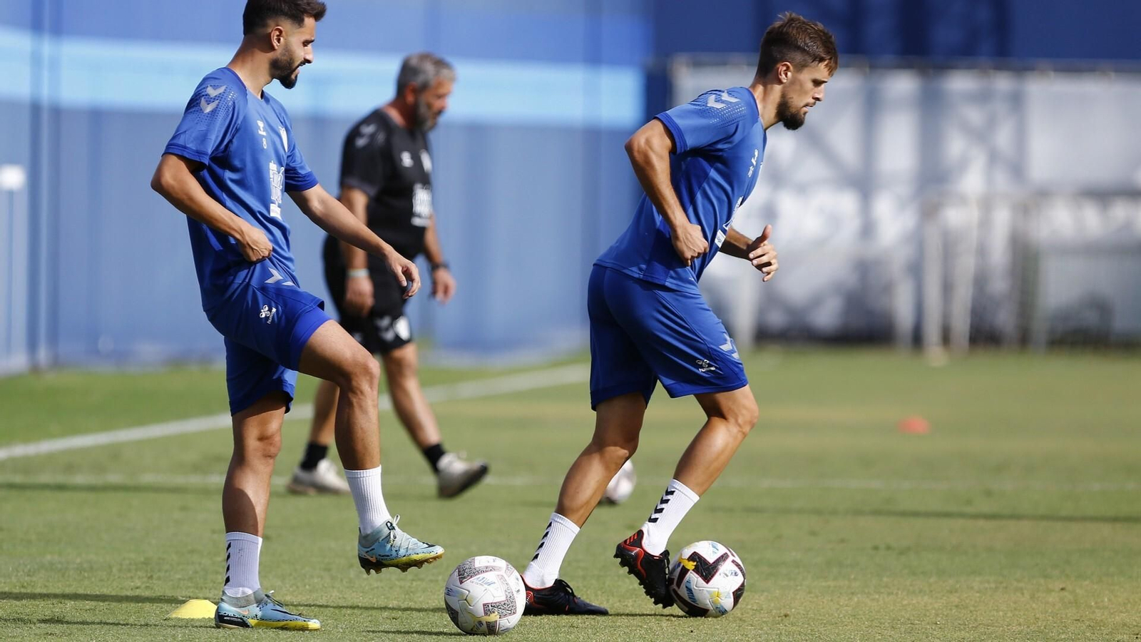 Genaro y Luis Muñoz, en el entrenamiento.