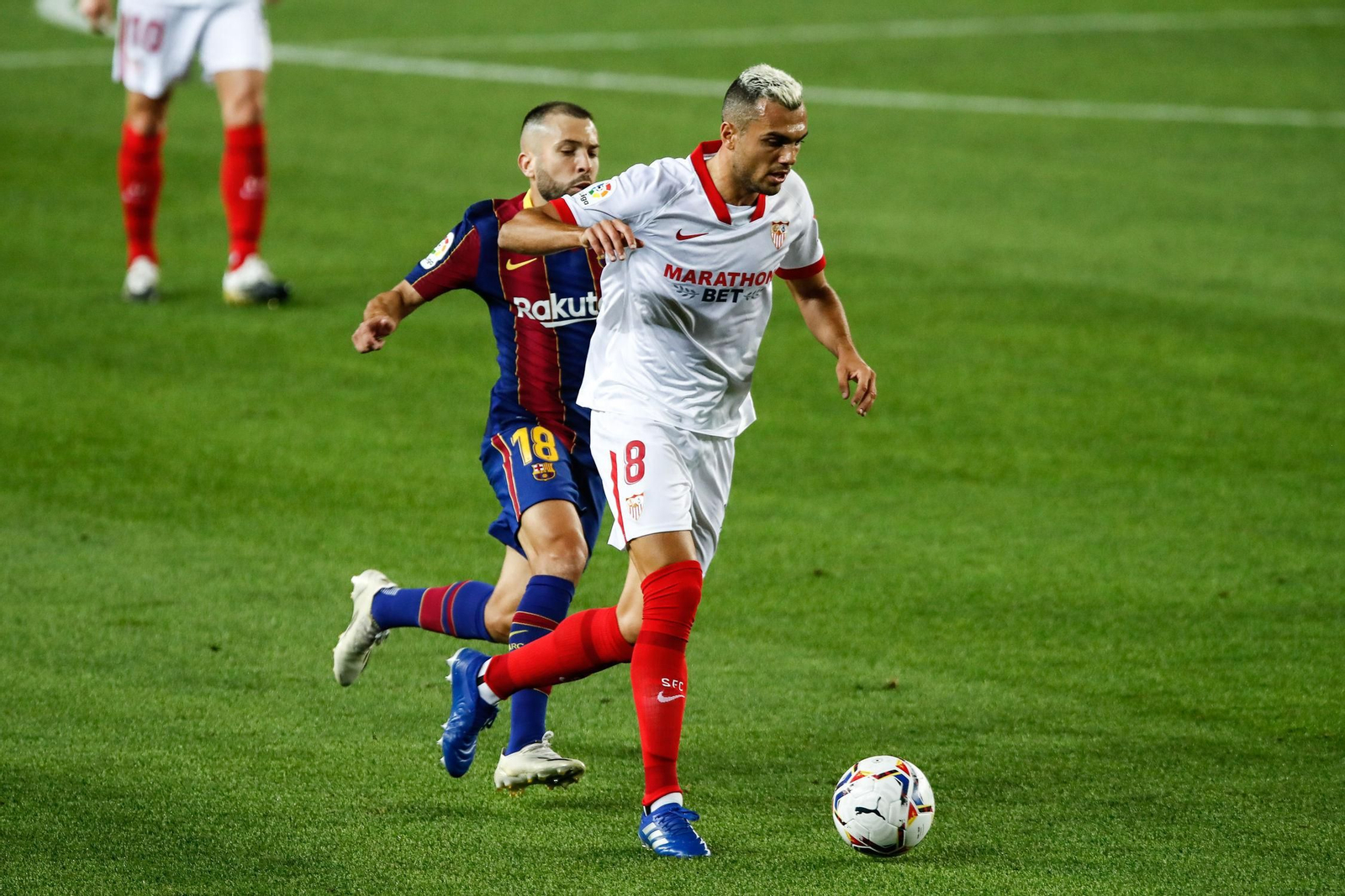 Joan Jordán, seguido de cerca por Jordi Alba.