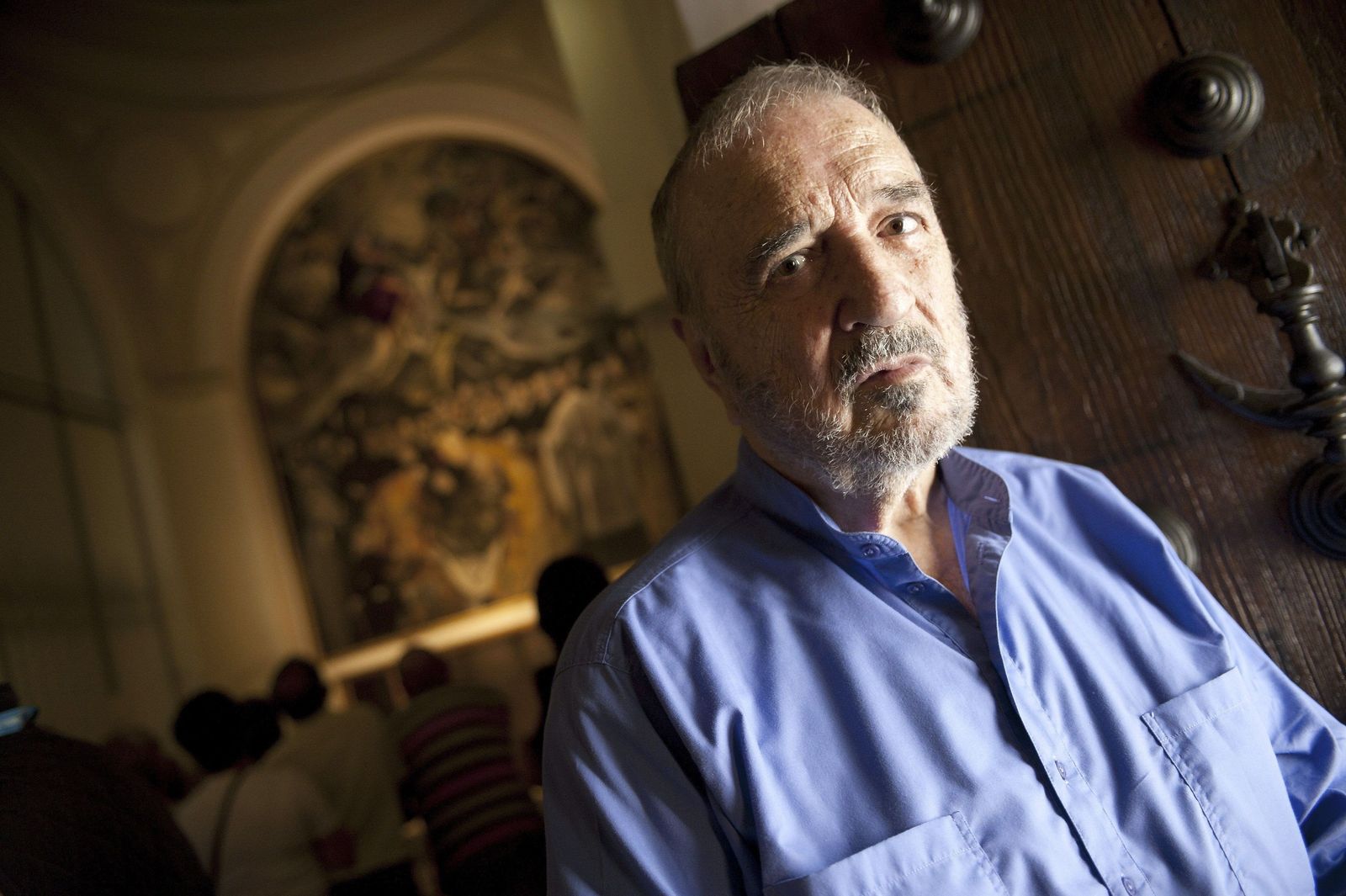 Carrière ante 'El entierro del conde de Orgaz' de El Greco en Toledo en 2011.