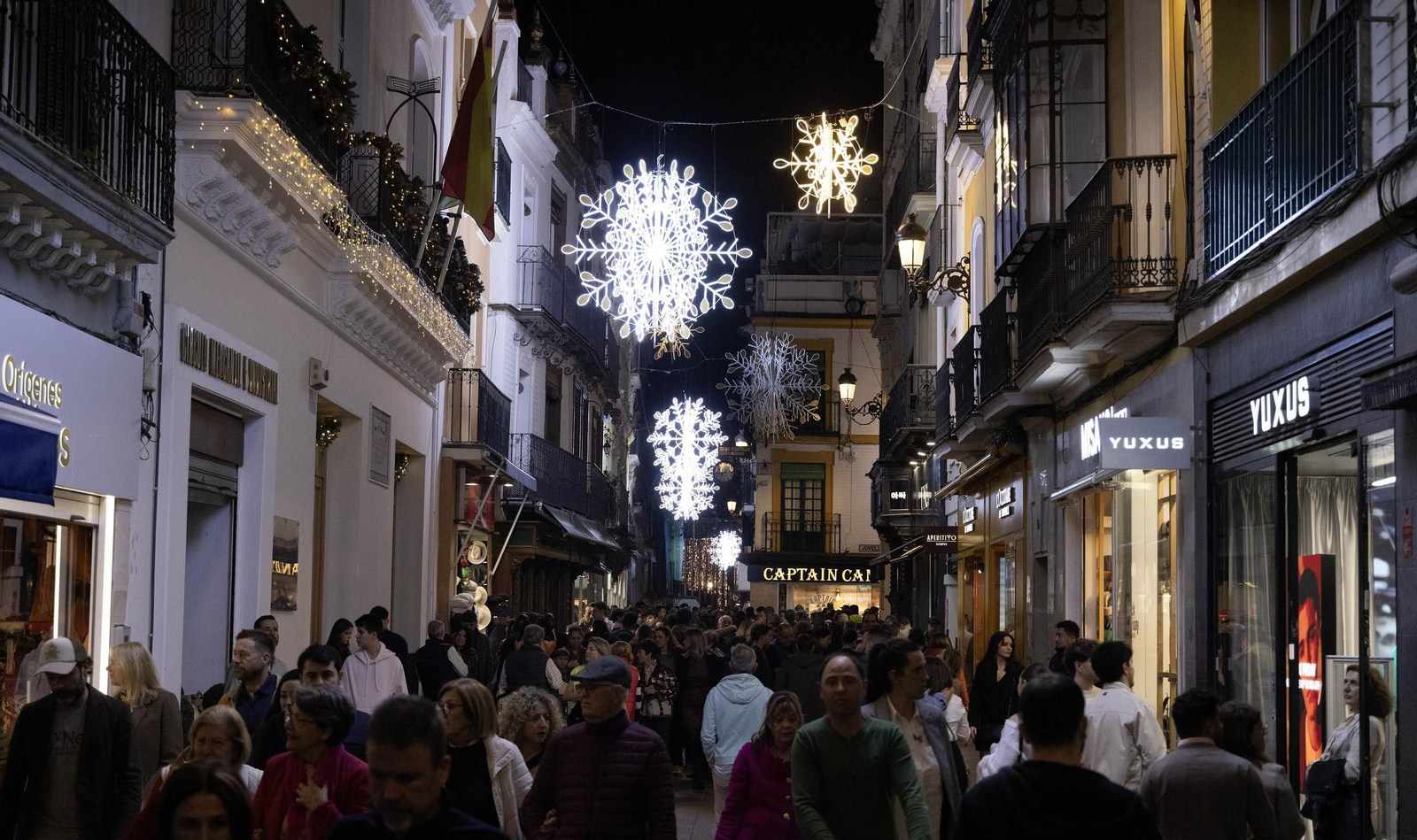 Las fotos del encendido de luces de Navidad en Sevilla
